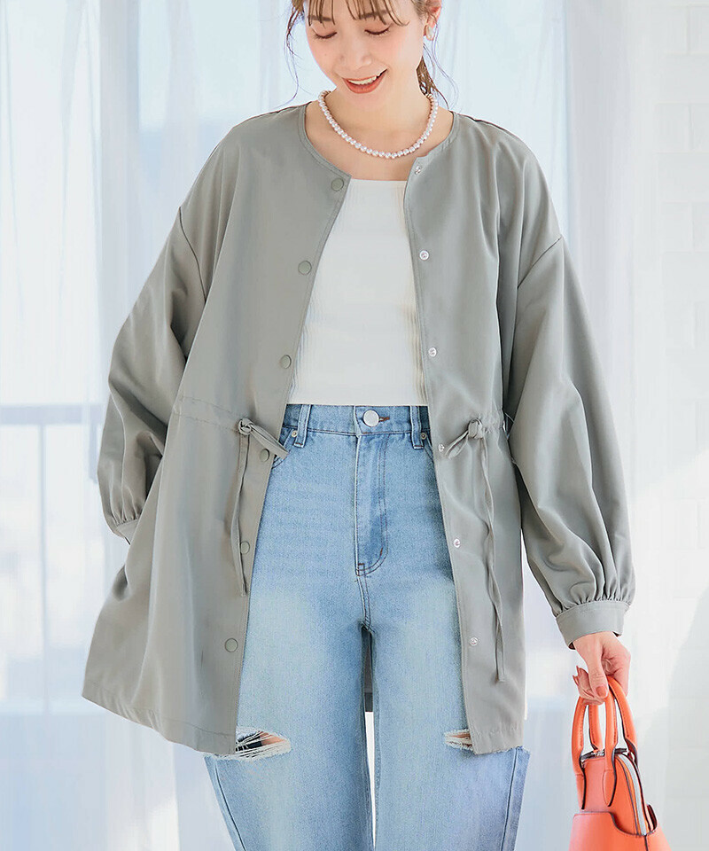 （預訂中｝）可拆式領子PARKA風衣（四色入） 【日本直送】