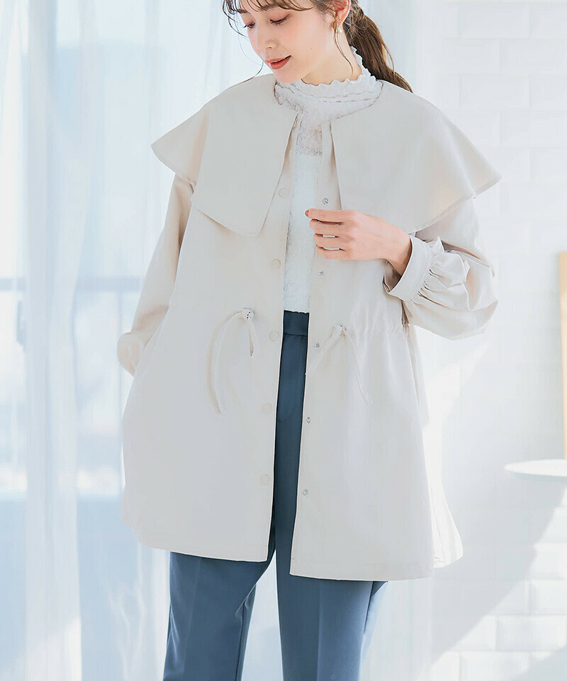 （預訂中｝）可拆式領子PARKA風衣（四色入） 【日本直送】