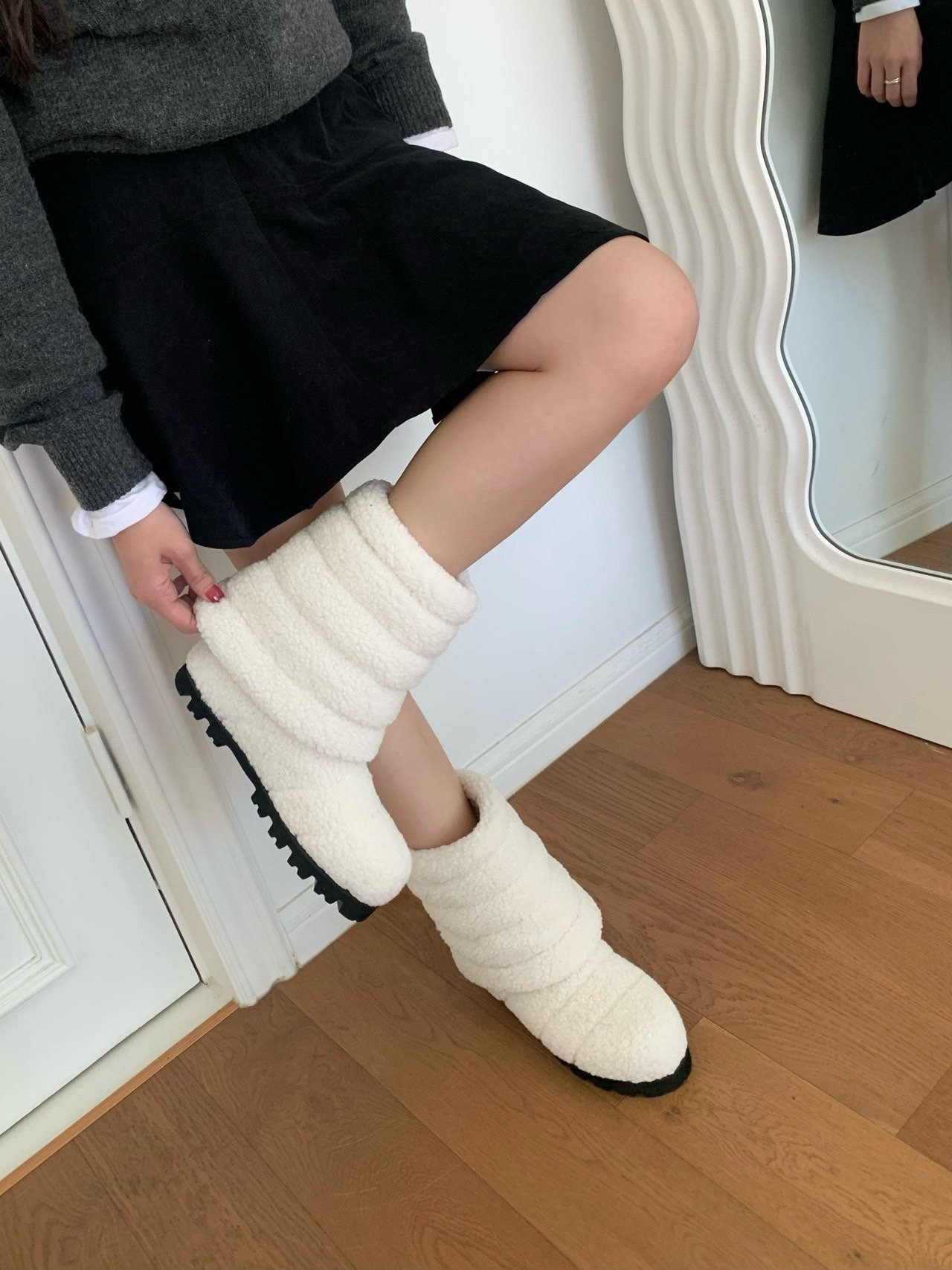 3081圈圈堆雪靴