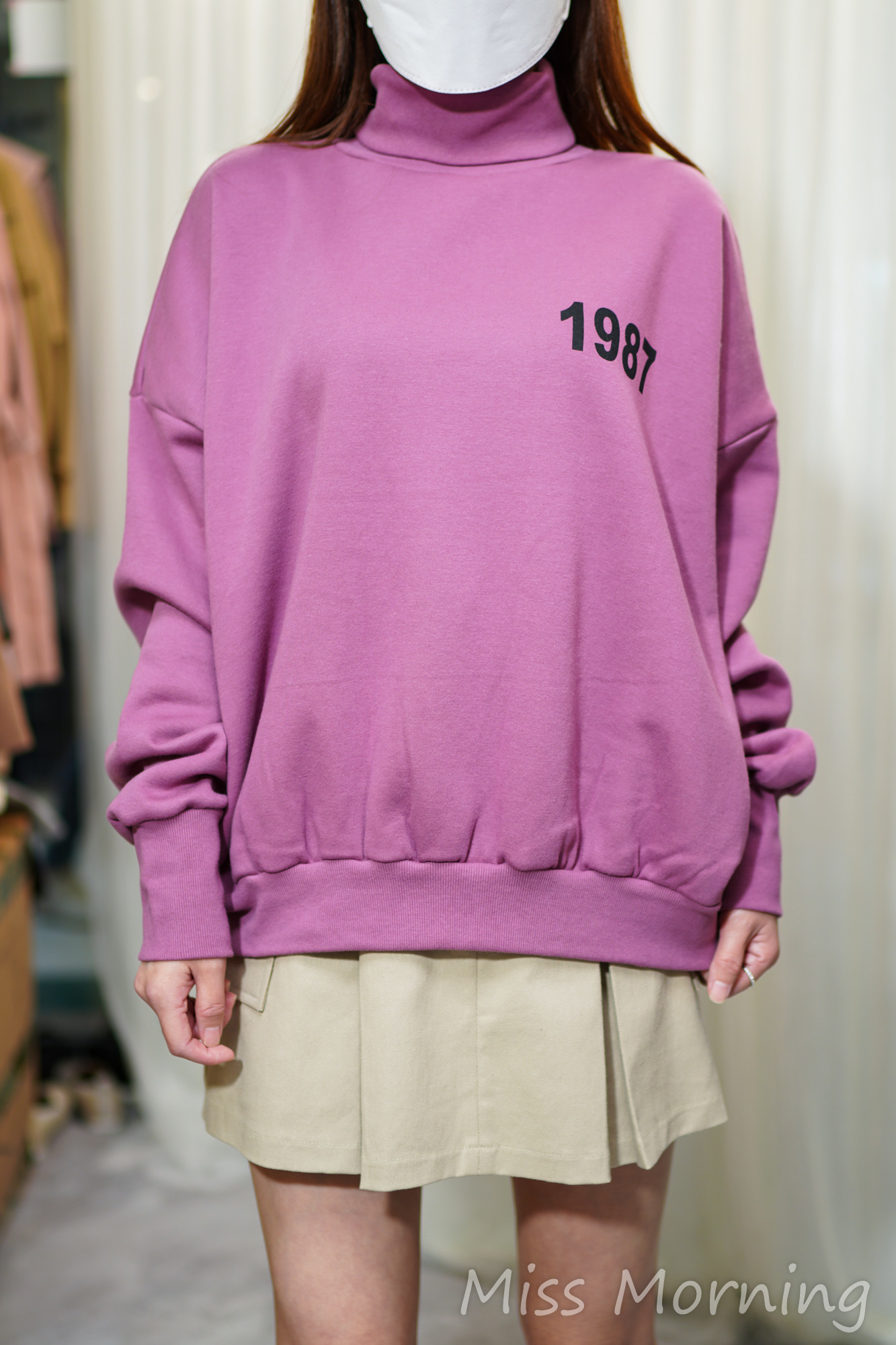 前後有款高領衛衣(14307)