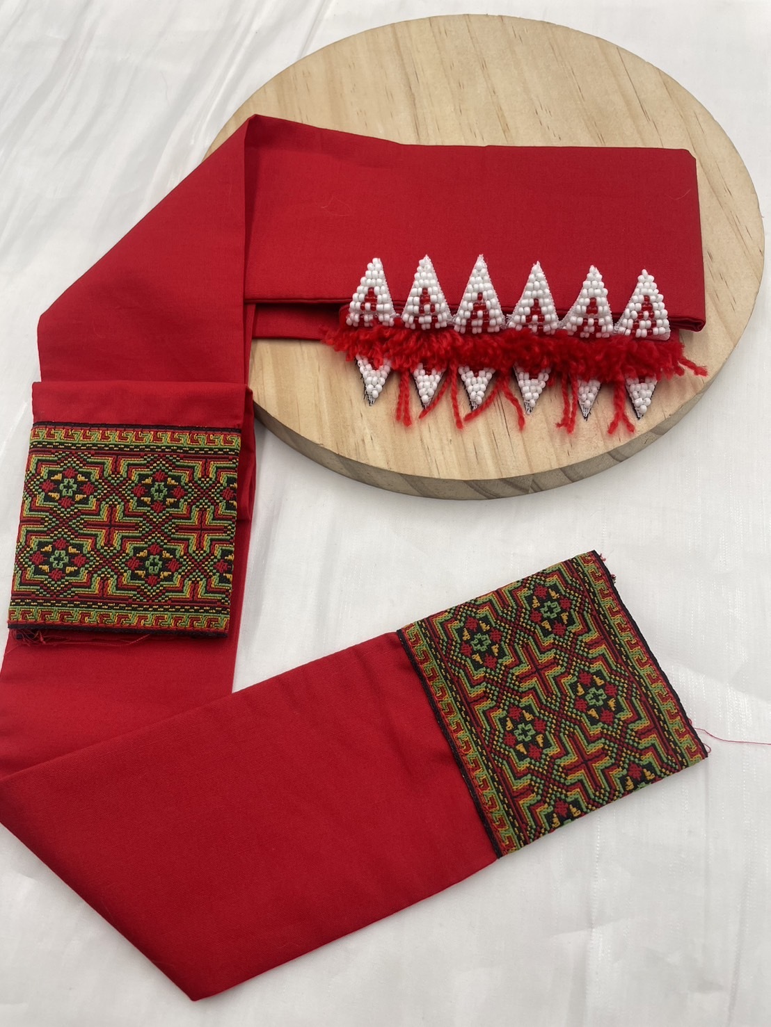 No.2大人款12瓣珠繡額花120cm