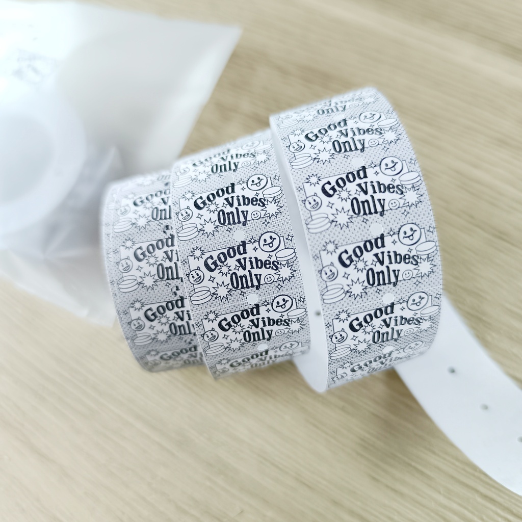 安安．標籤機貼紙膠帶捲 Good Vibes Only <整捲/分裝100張>