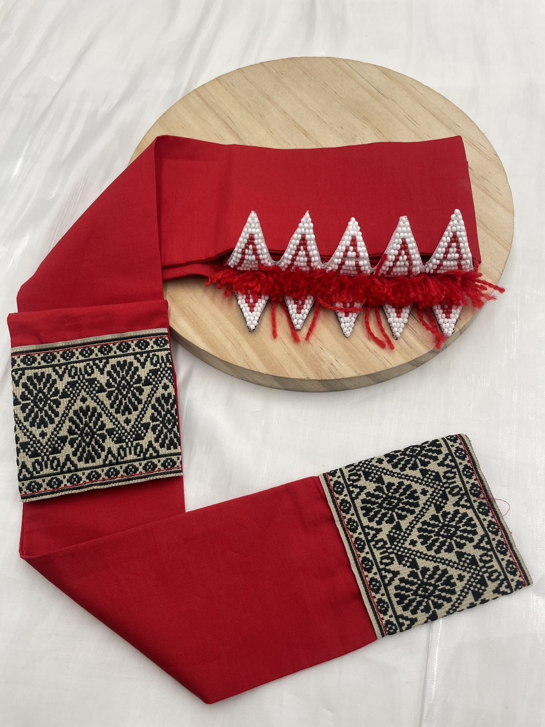 No.1大人款10瓣珠繡額花120cm