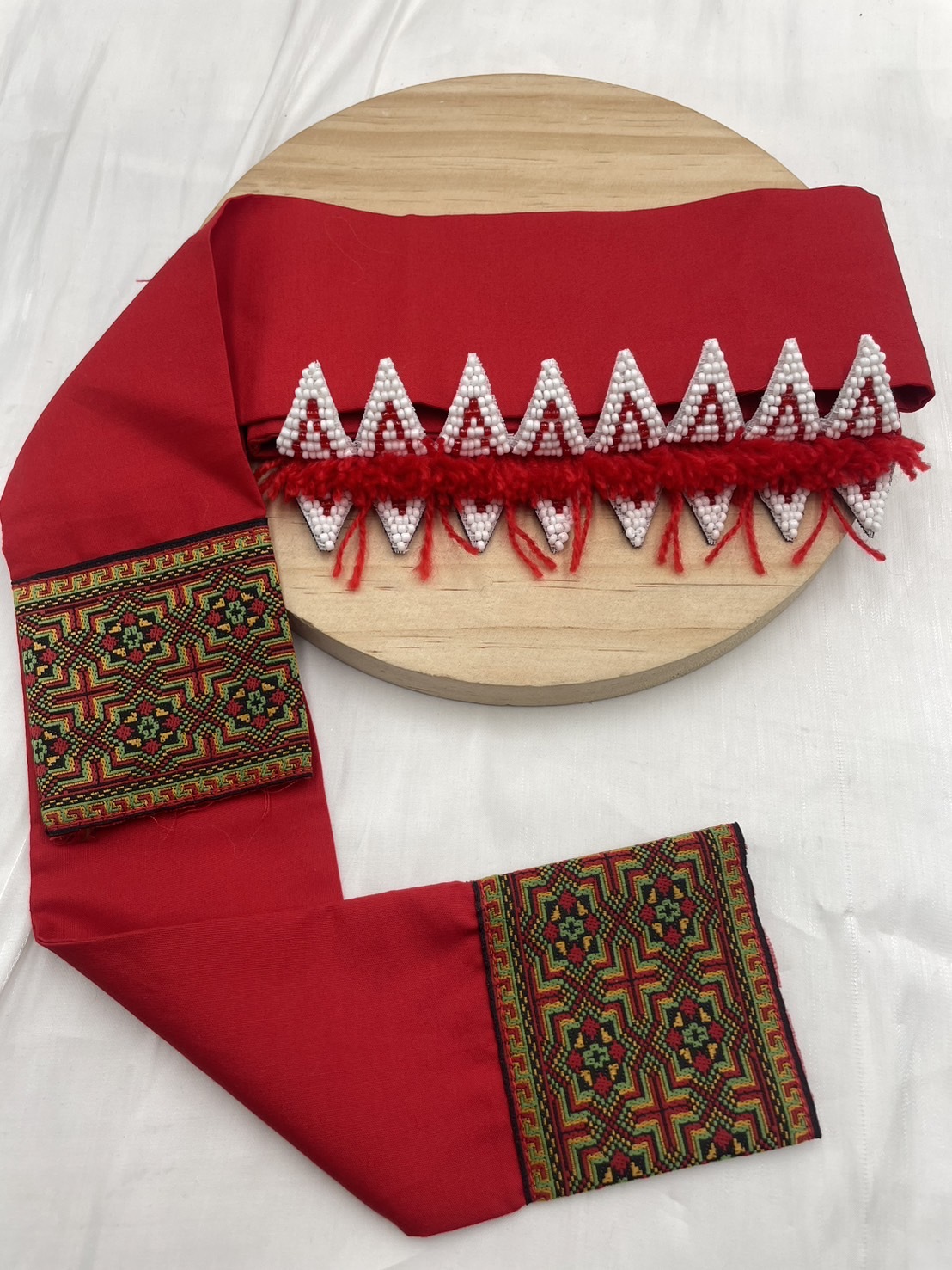 No.4大人款16瓣珠繡額花120cm