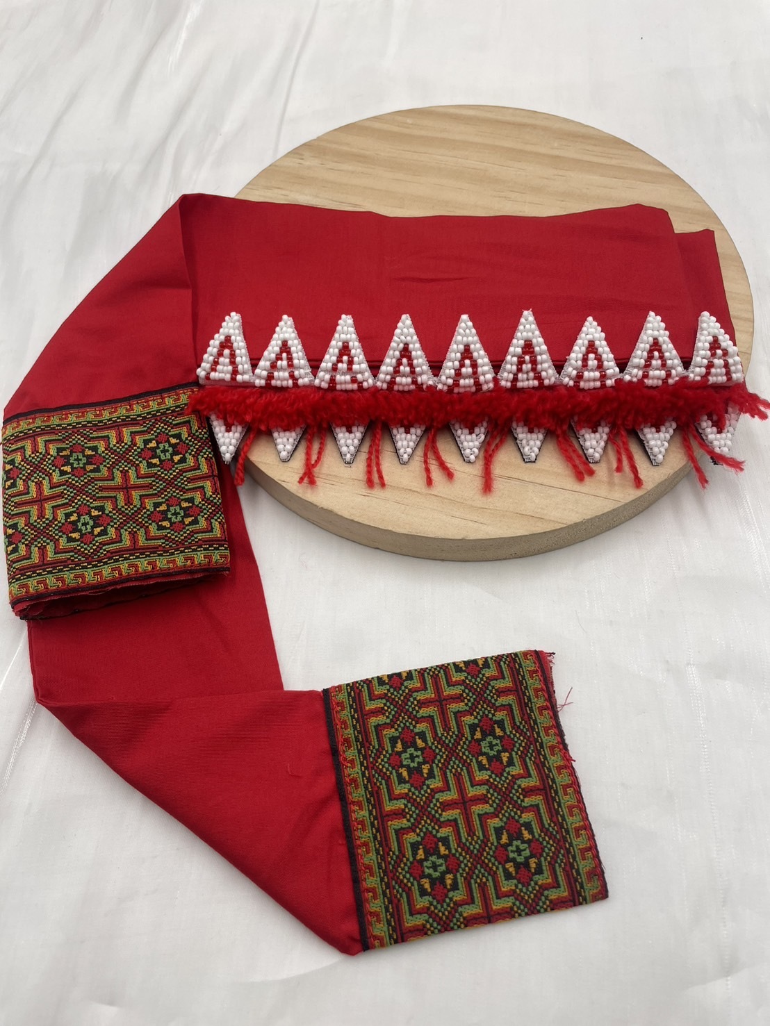 No.5大人款18瓣珠繡額花120cm