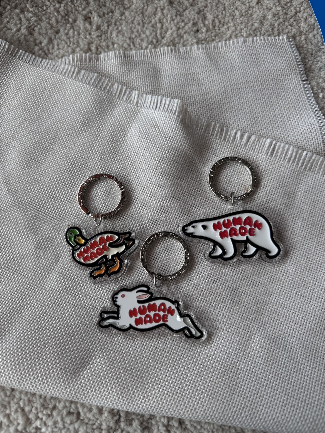 【現貨】現貨 HUMAN MADE 壓克力鑰匙圈 吊飾 鑰匙圈 北極熊 鴨子 兔子