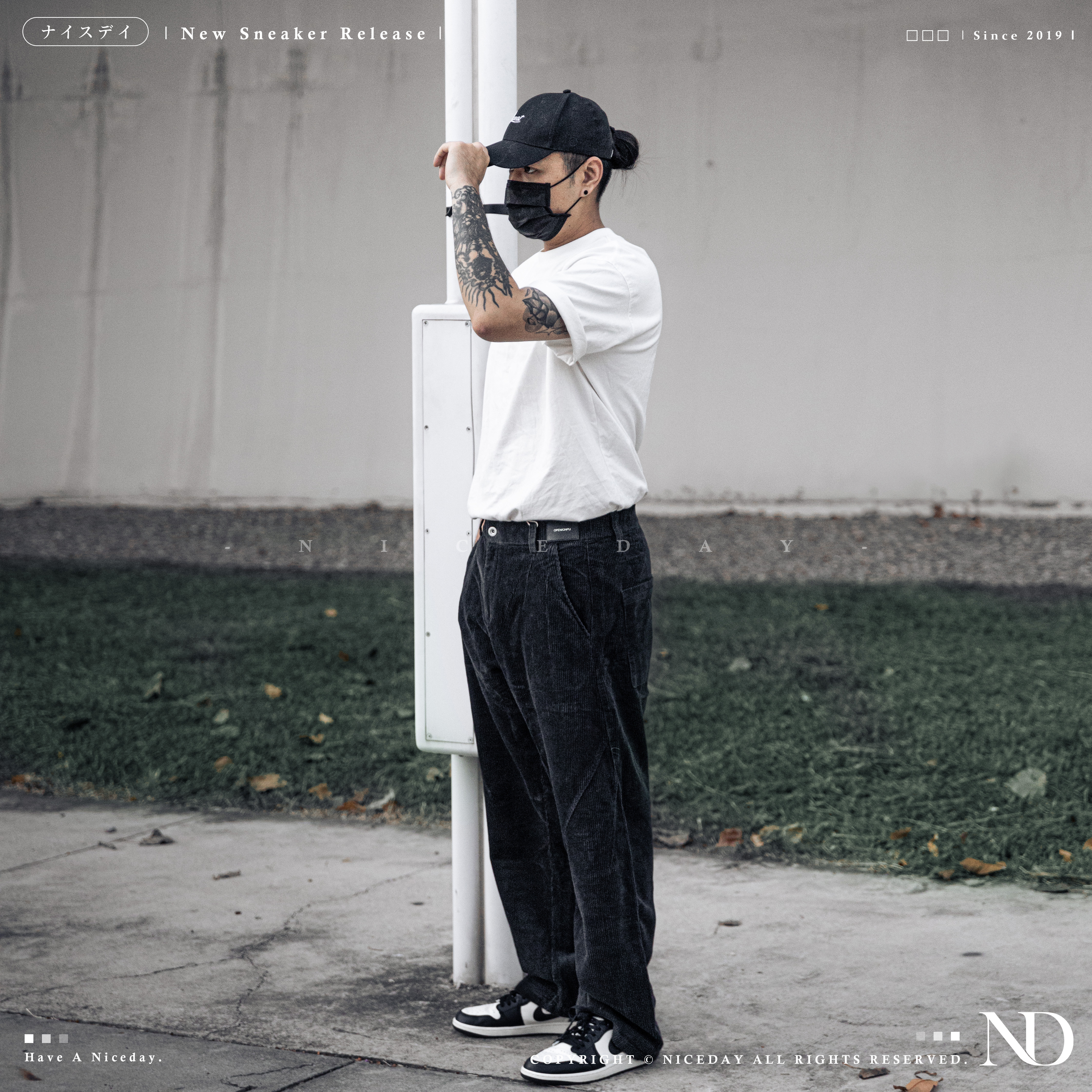 NICEDAY 預購 服飾 美式復古 燈心絨 長褲 寬褲 重磅 深灰色 卡其色 兩色