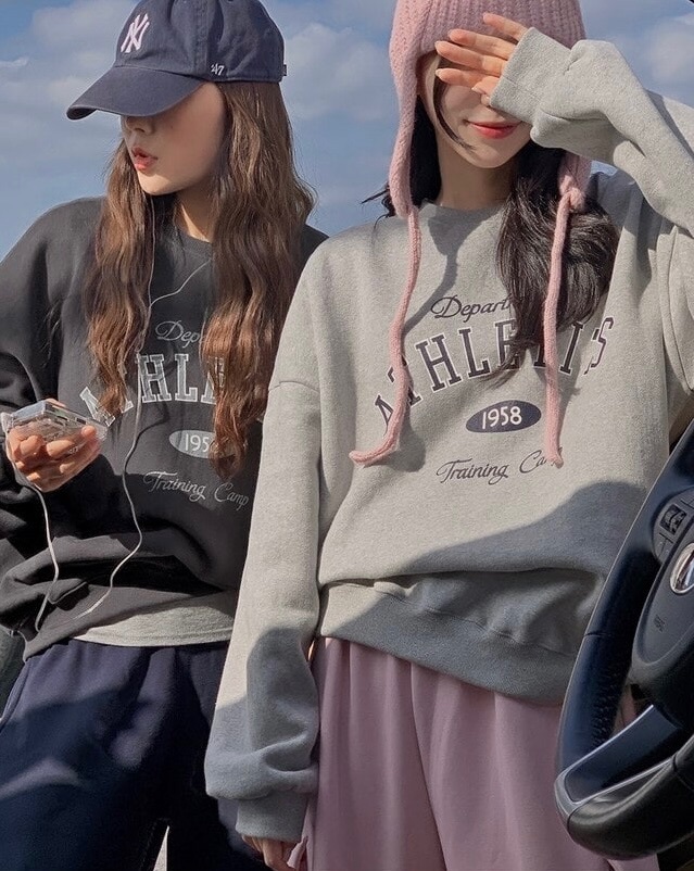 【優惠現貨】男女可穿！韓國ATHLETITS 無帽衛衣（3色）