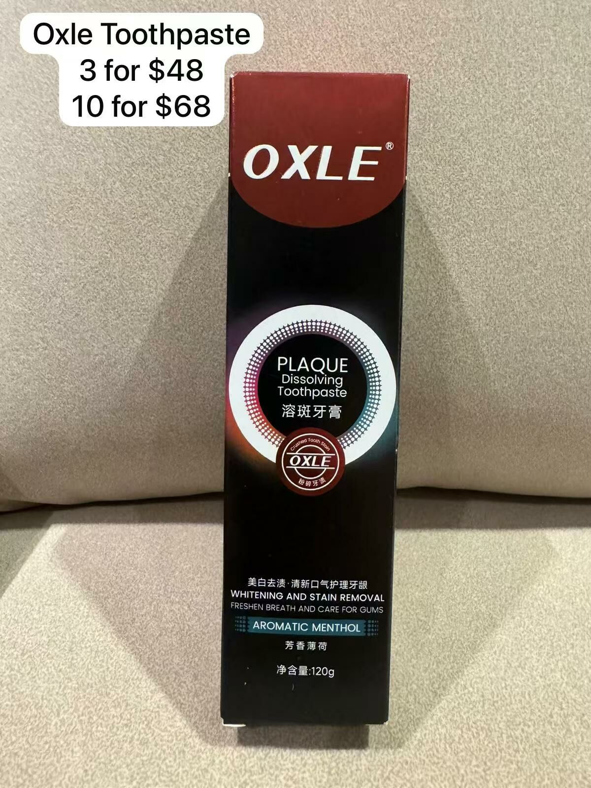 3 OXLE TOOTHPASTE