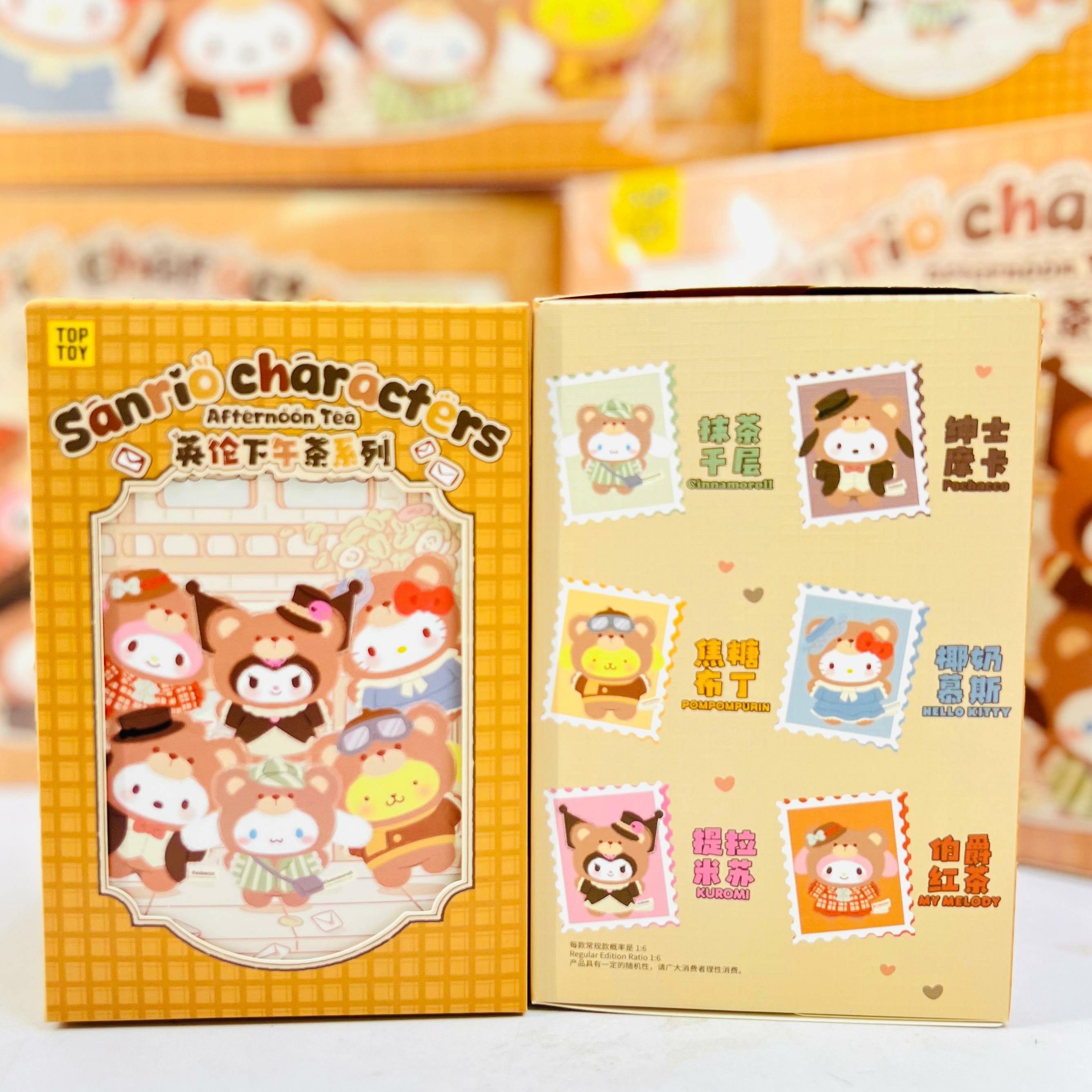 Sanrio Characters  Afternoon Tea 搪膠毛公仔盲盒 (TOPTOY)
