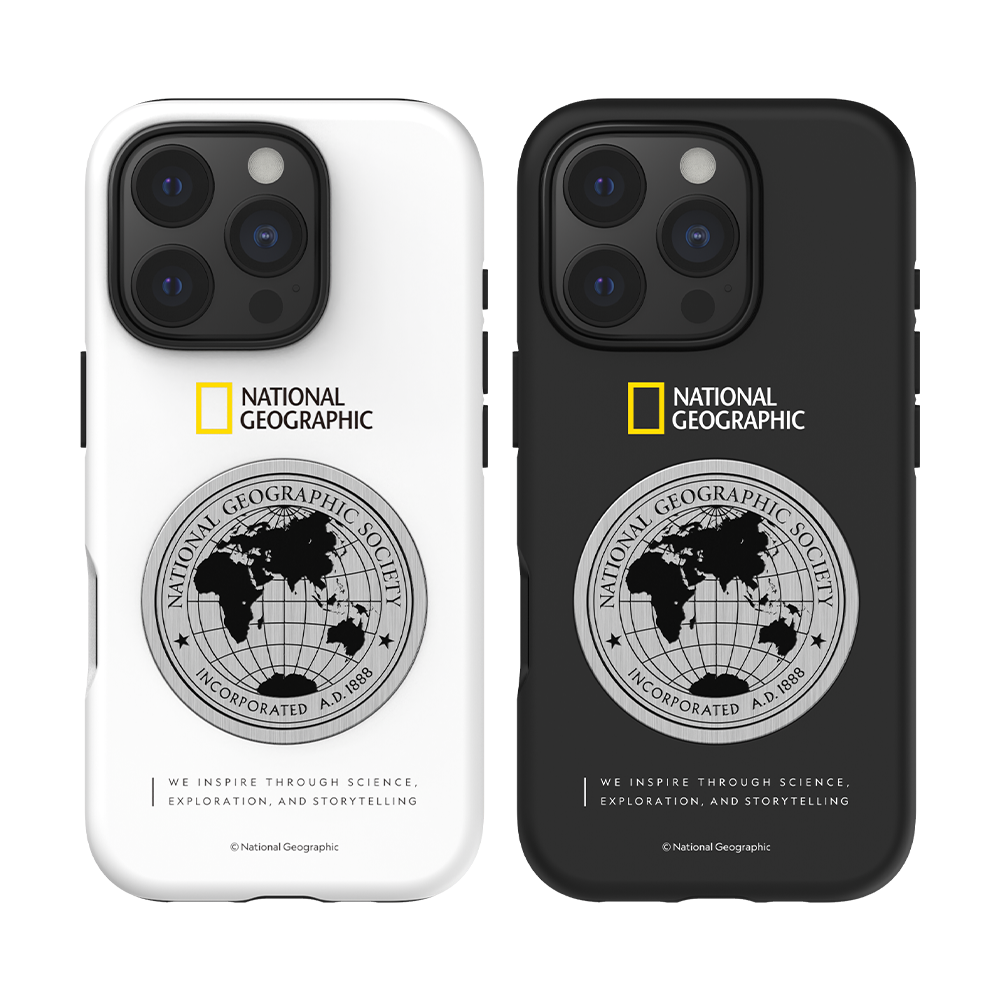 NatGeo｜國家地理 Metal Deco 地球徽章 保護殼 iPhone 16 系列