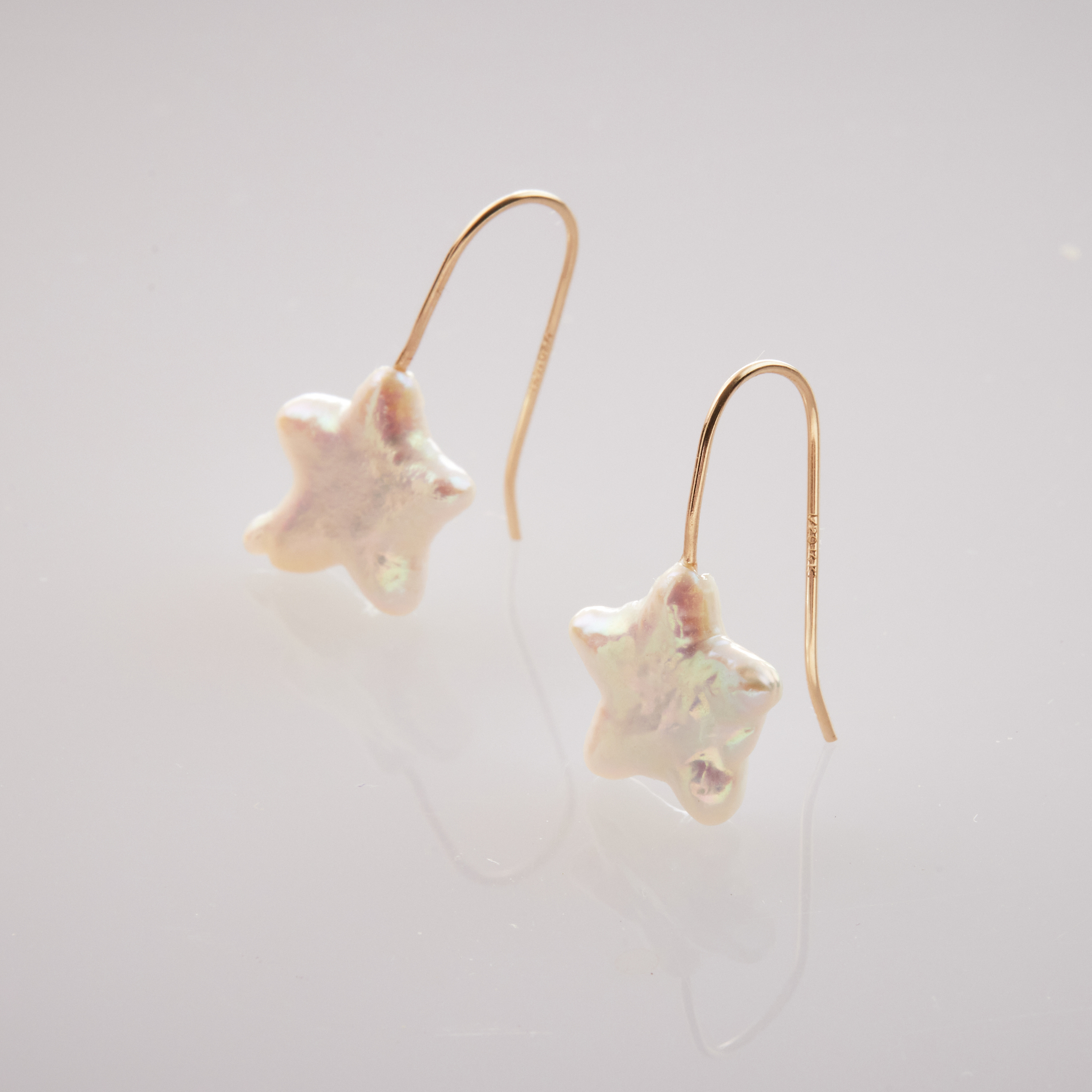 E1636 | 14KGF 星星耳環