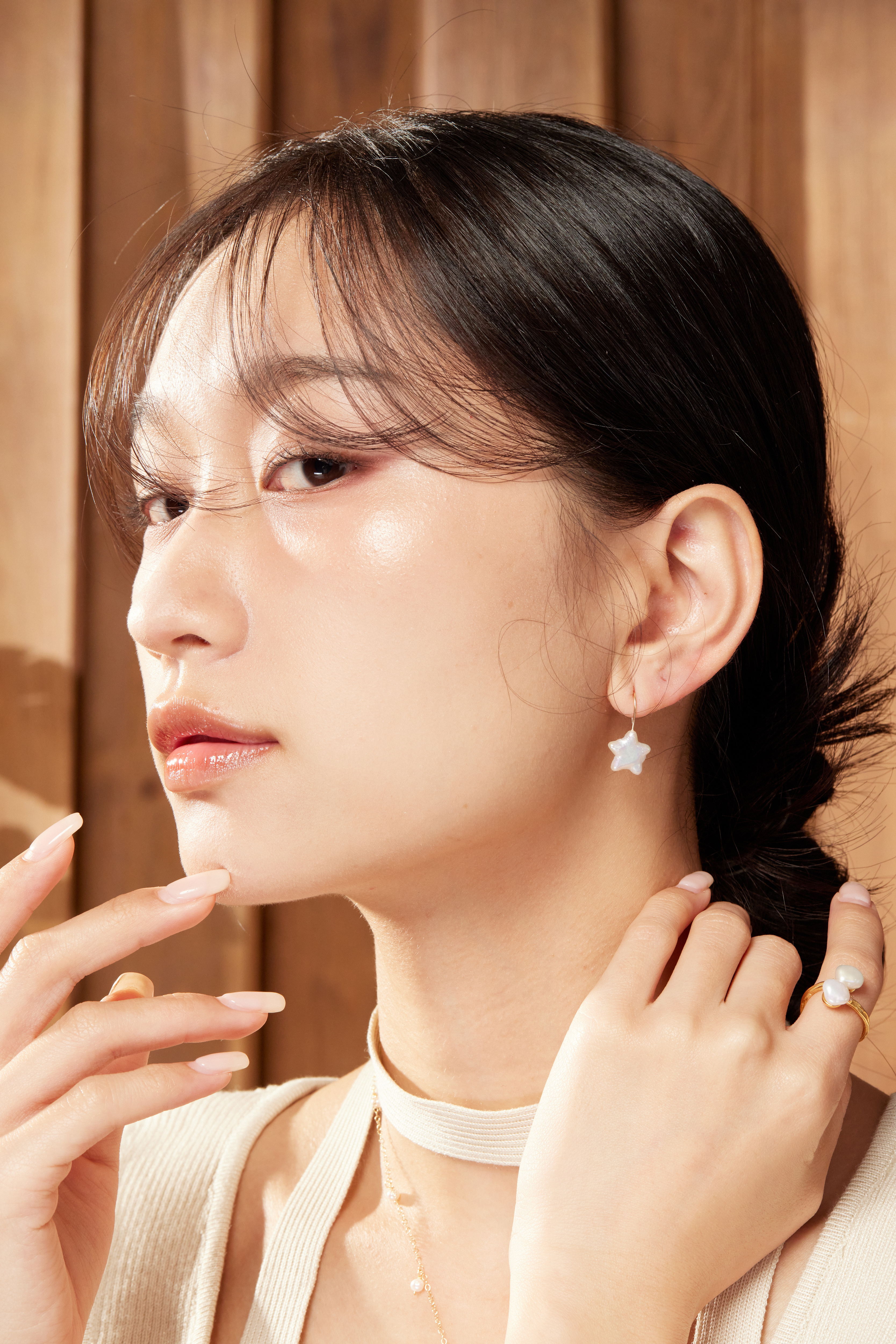 E1636 | 14KGF 星星耳環