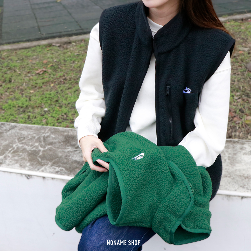 NIKE CLUB 搖粒絨 保暖 字勾 背心 兩色 (男款)