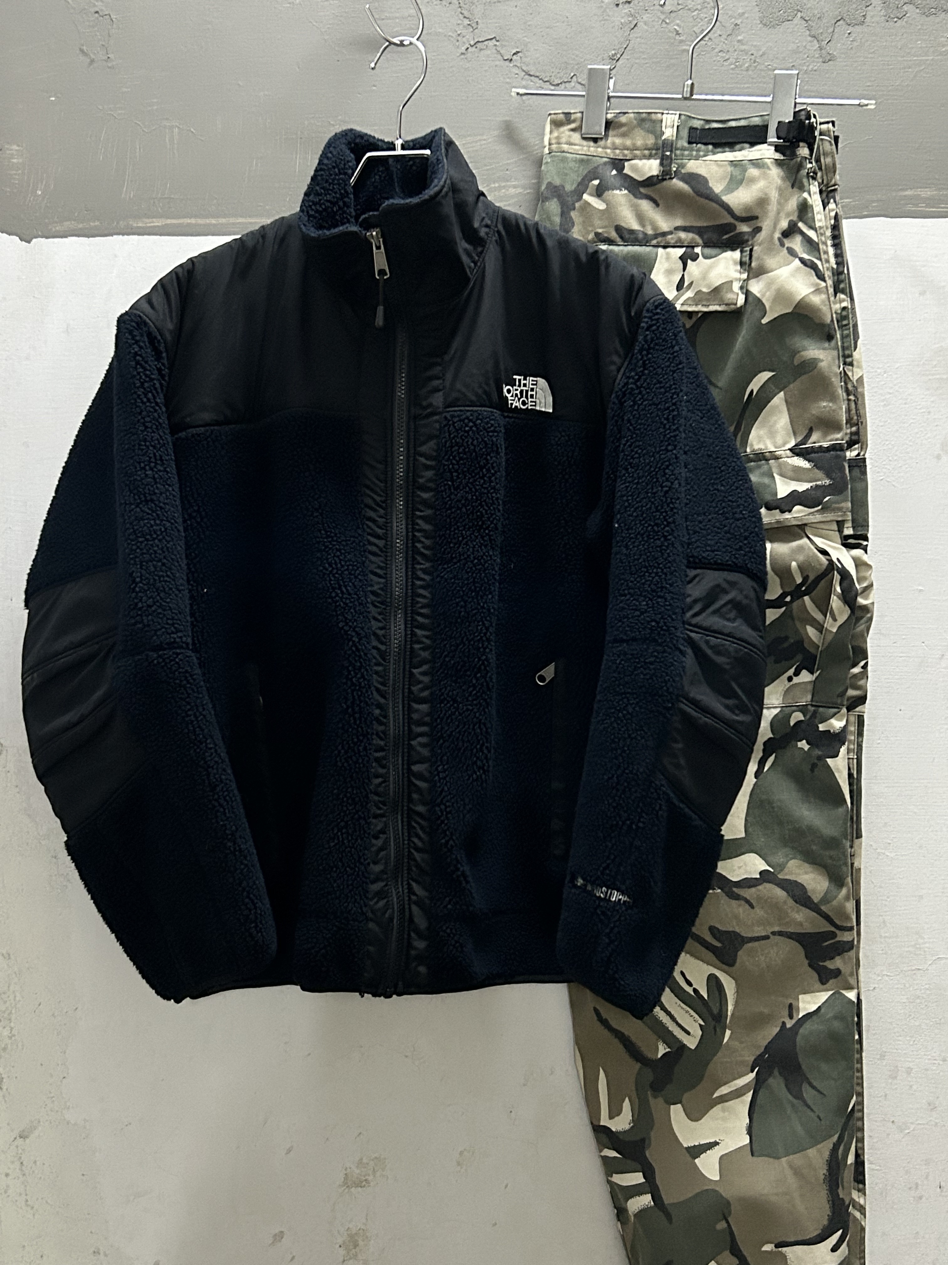 2000s THE NORTH FACE Nylon × Fleece Jacket Made in Japan