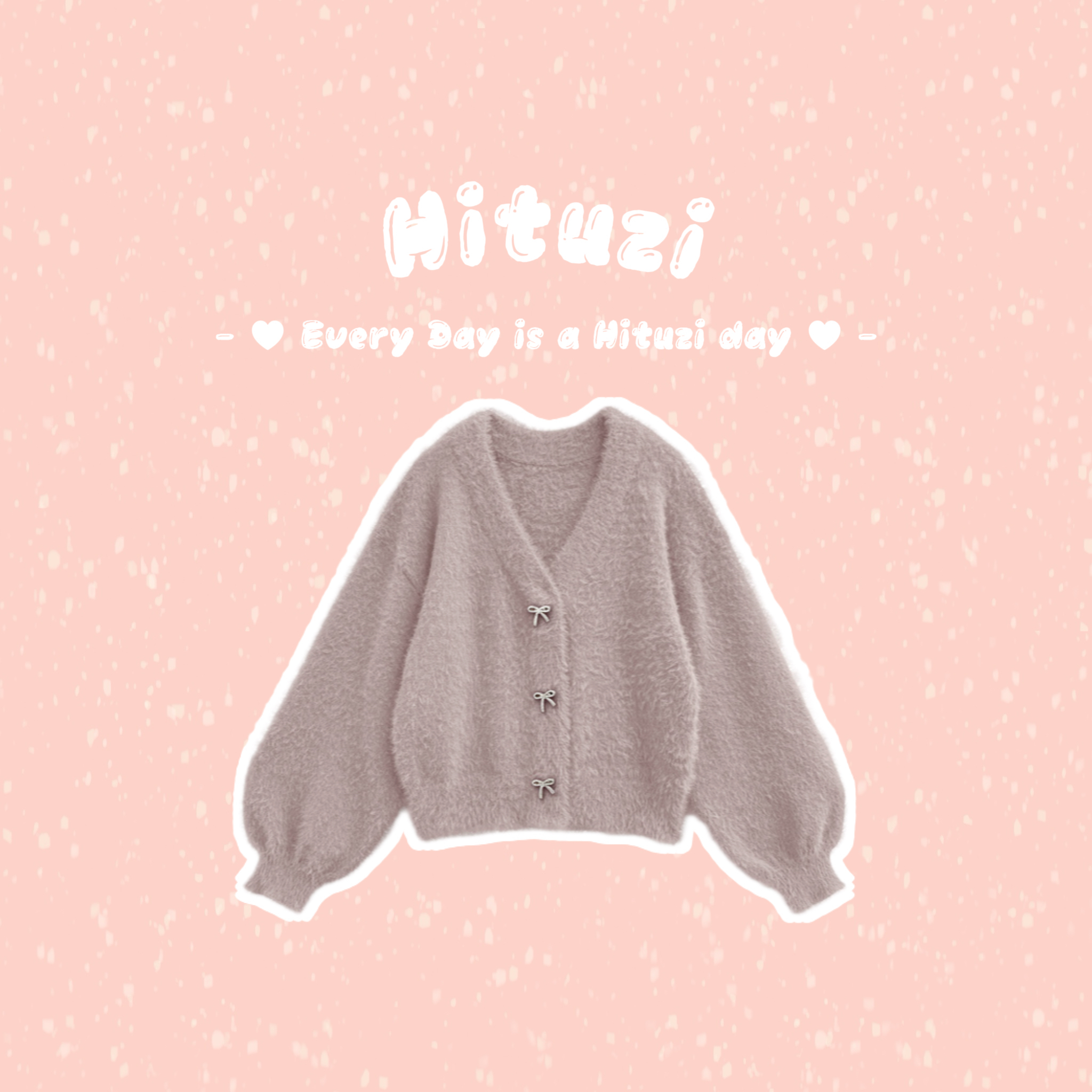 蝴蝶結泡泡袖針織外套