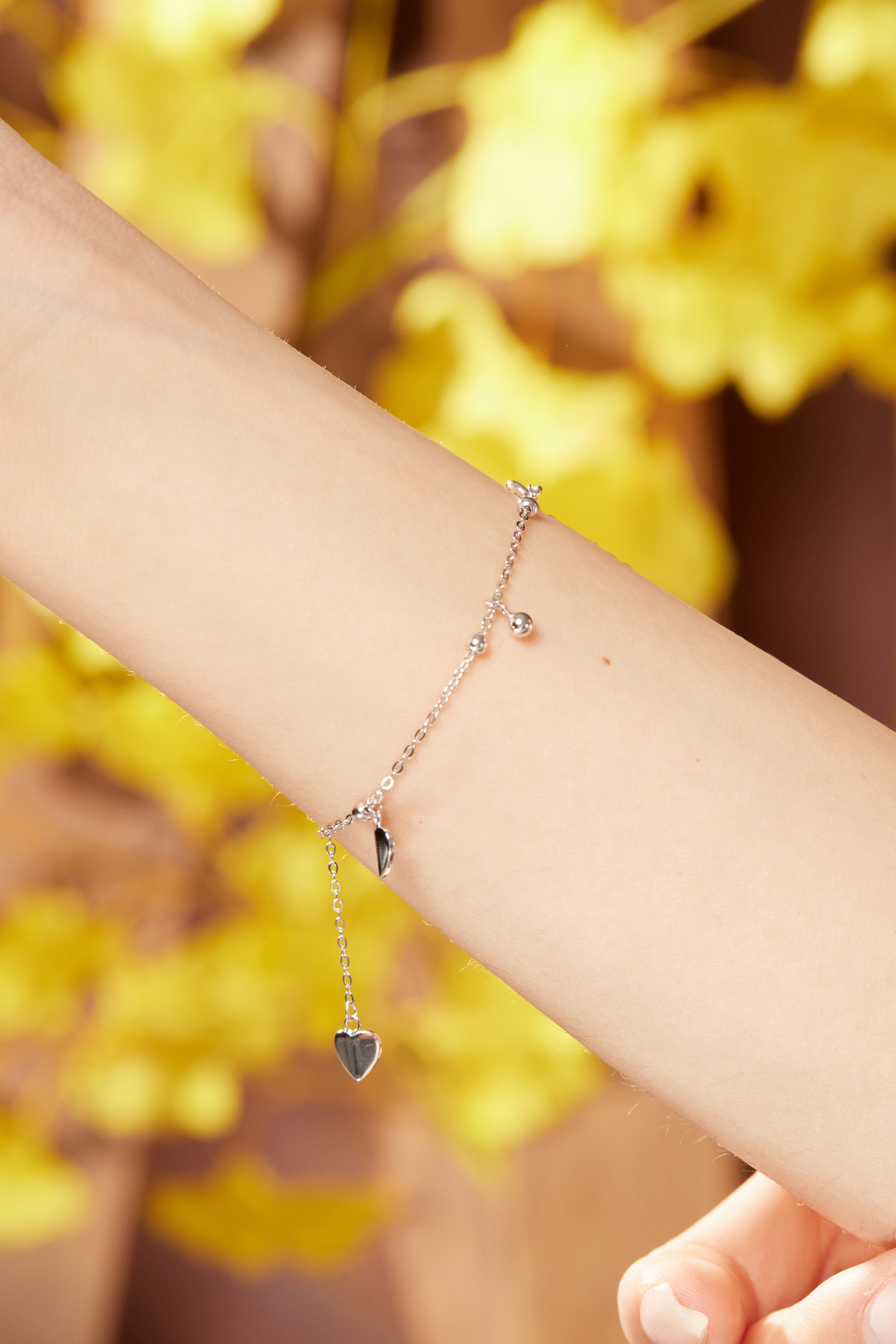 B279 |純銀愛心手鍊