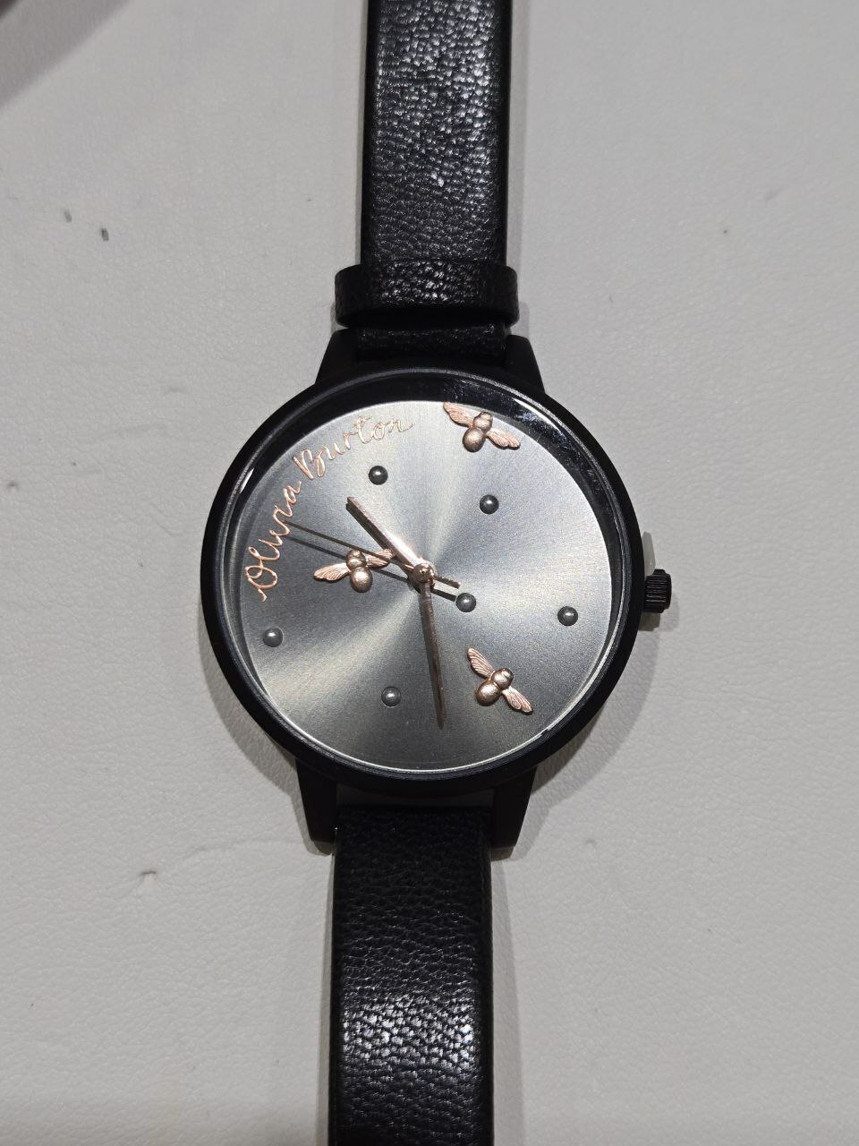 [S] LUXURY WATCH OLIVIA BURTON OB16PQ02 PEARL QUEEN QUARTZ LADIES WATCH,BLACK, 885997343213 (SZZ505)