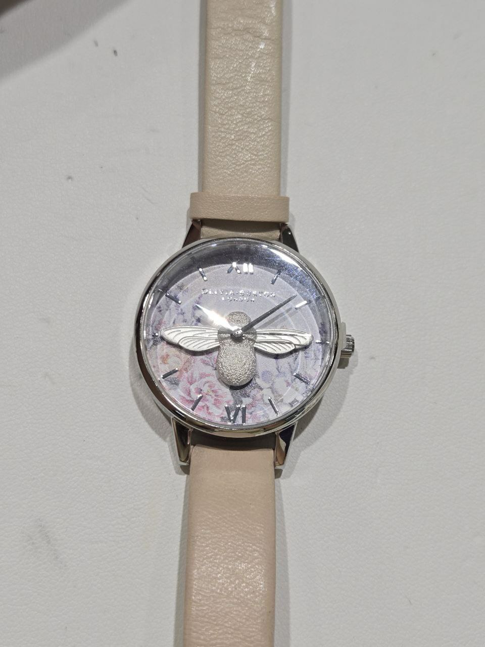 [S] LUXURY WATCH OLIVIA BURTON OB16GH09 GLASSHOUSE 3D BEE N,PEACHE/SILVER, 885997287647 (SZZ508)
