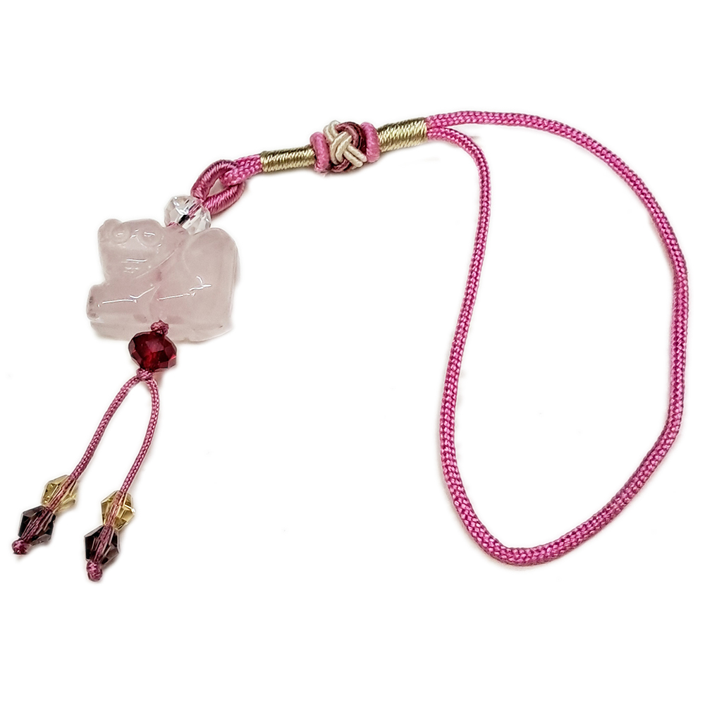  猴(粉晶)吊飾【十方】133843