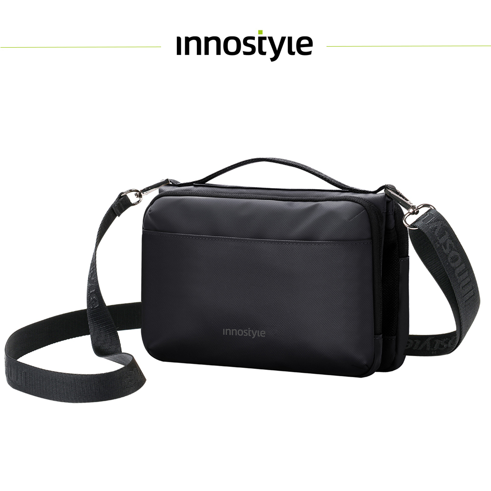 innostyle FlexiCarry系列 時尚科技收納側背包 黑色