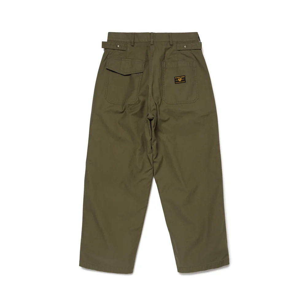 HUMAN MADE 2024 A/W WIDE MECHANIC PANTS - OLIVE PRE ORDER ITEM (預訂中)