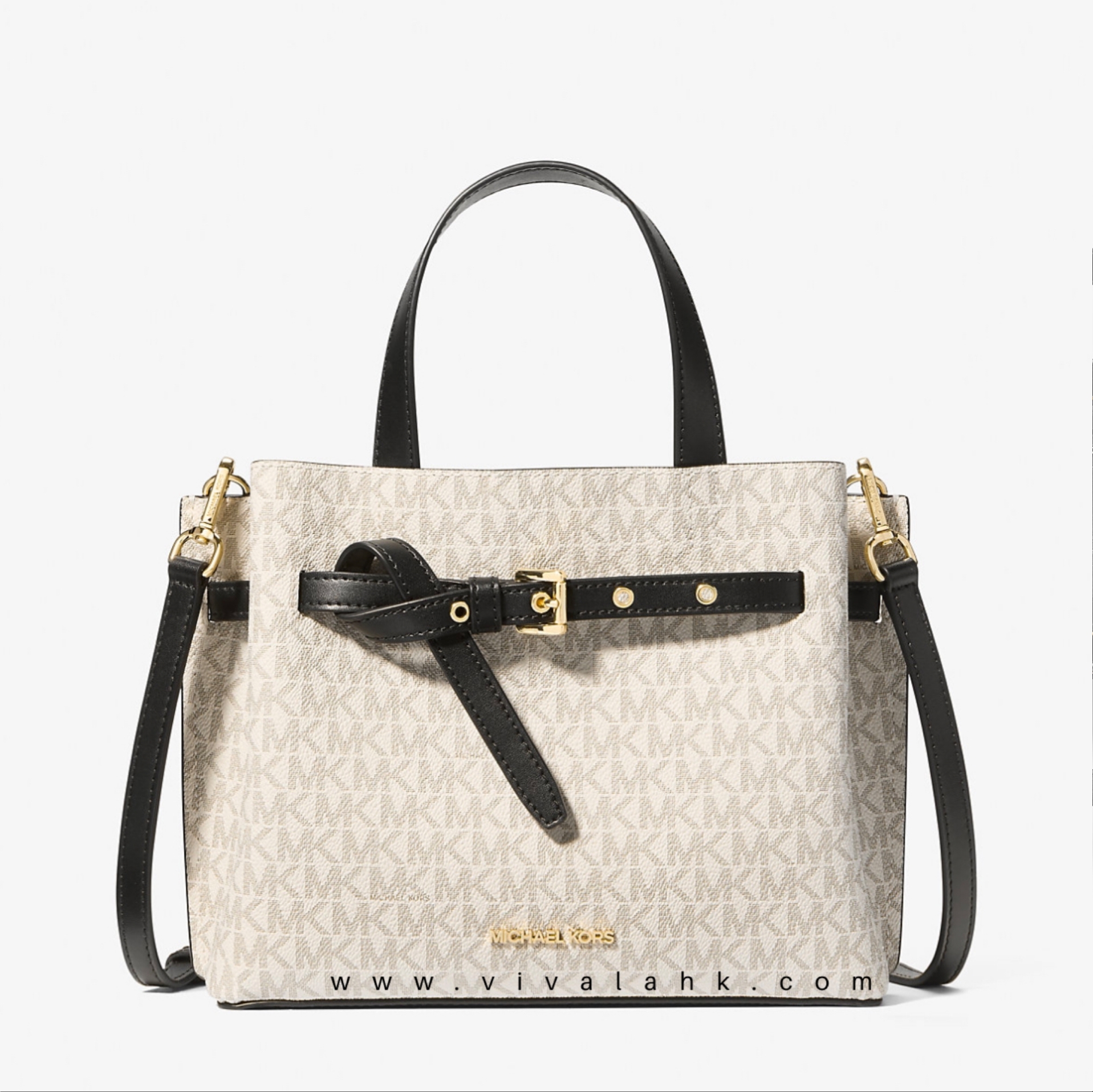 Michael Kors - Emilia 手提+斜孭多用袋 (S) (MK暗花) (35H0GU5S1B)