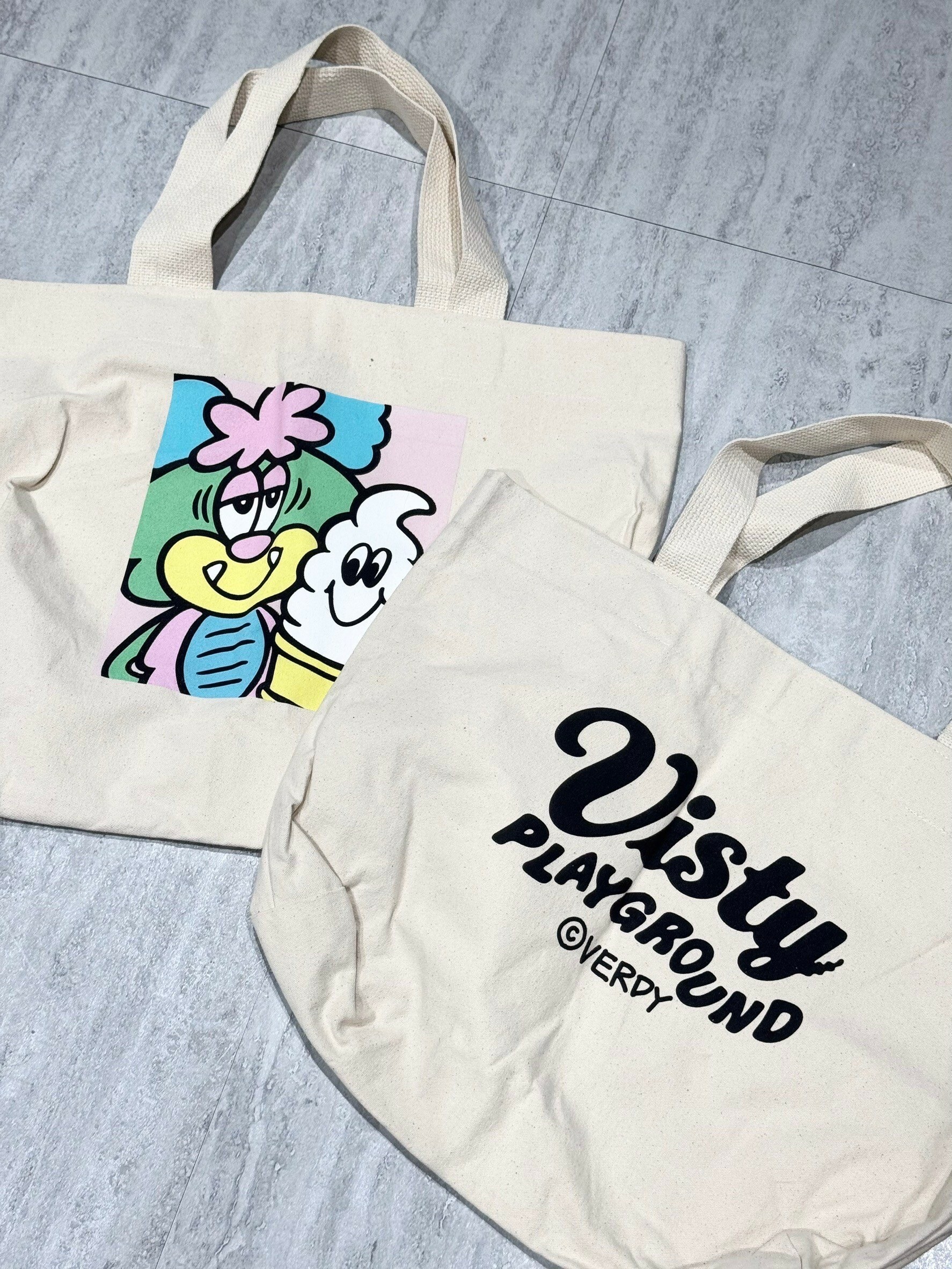 Verdy 香港展場限定 VICK吃冰淇淋 托特包