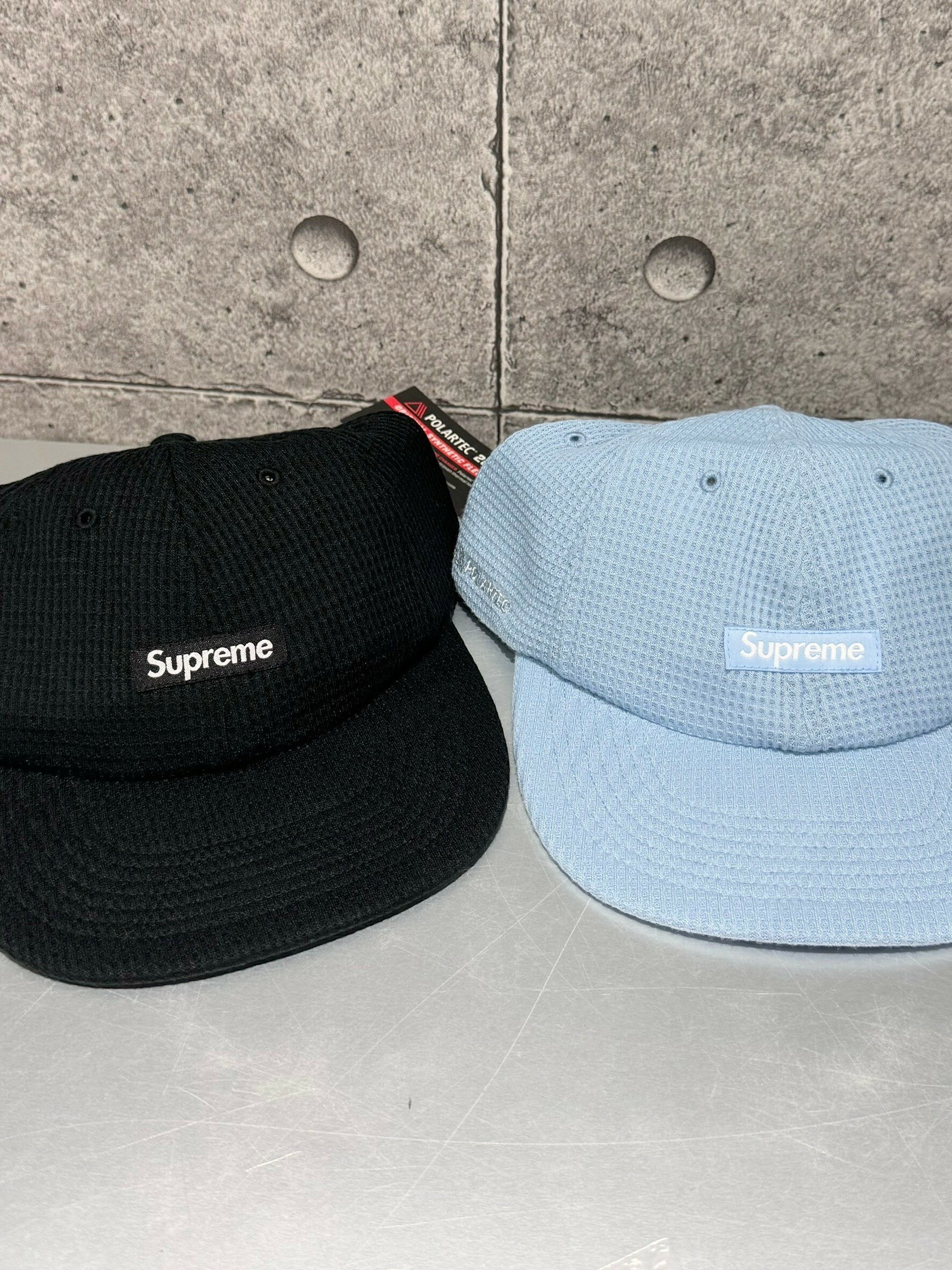 Supreme Polartec Waffle small box Logo 分割帽