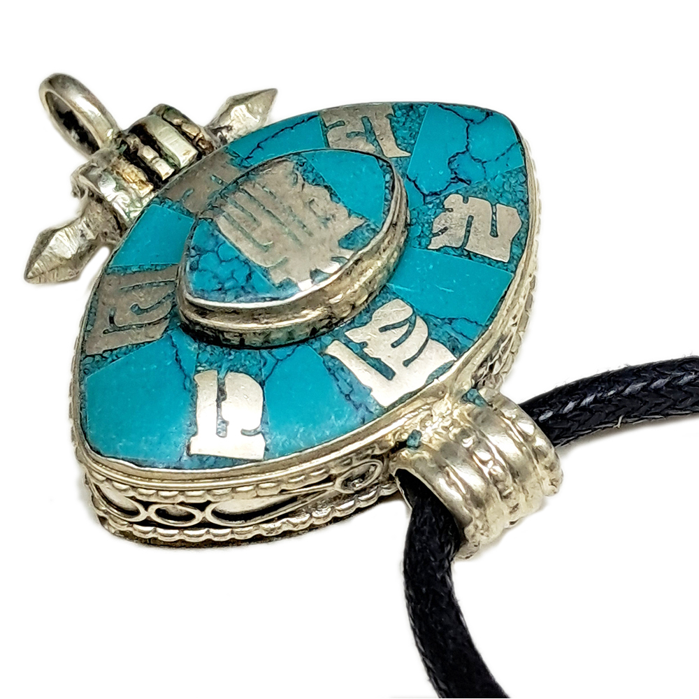 十相自在+六字真言綠松石嘎屋項鍊【十方】147803