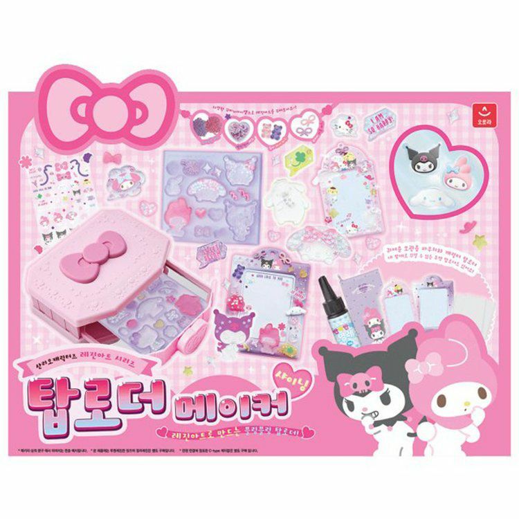 Sanrio 角色漂亮頂部裝載器和照片卡樹脂藝術