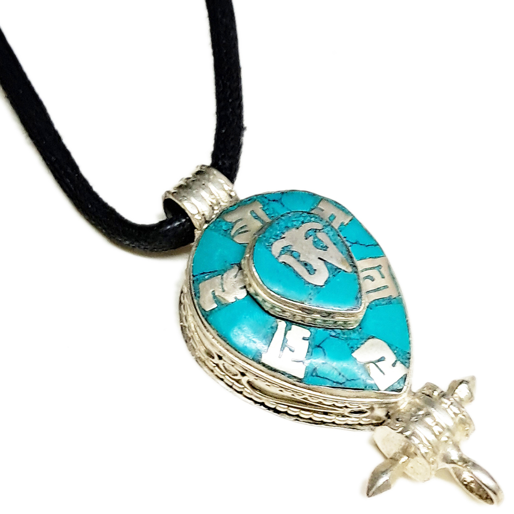 嗡+六字真言嘎嗚+黑繩項鍊【十方】138238