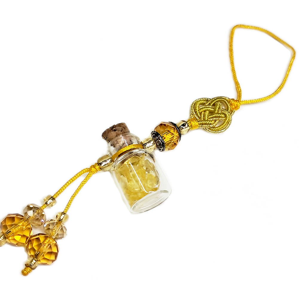黃晶寶瓶聚寶掛飾【十方】126333