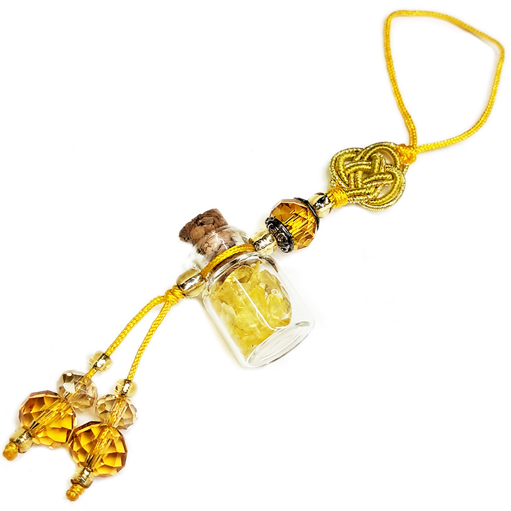 黃晶寶瓶聚寶掛飾【十方】126333
