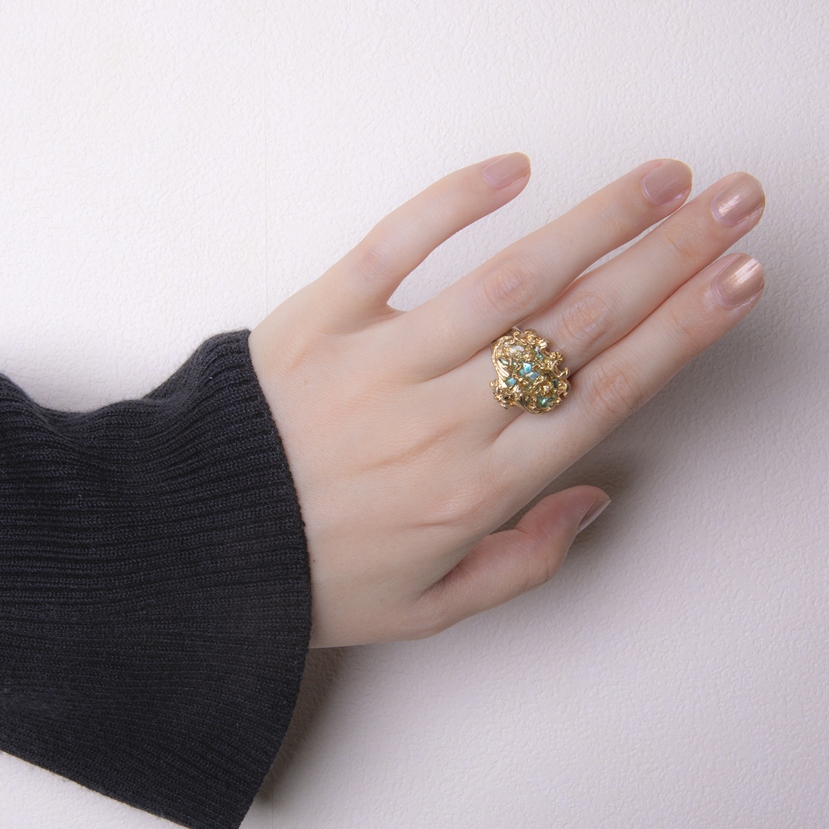 中世紀星圖圖案胸針/戒指