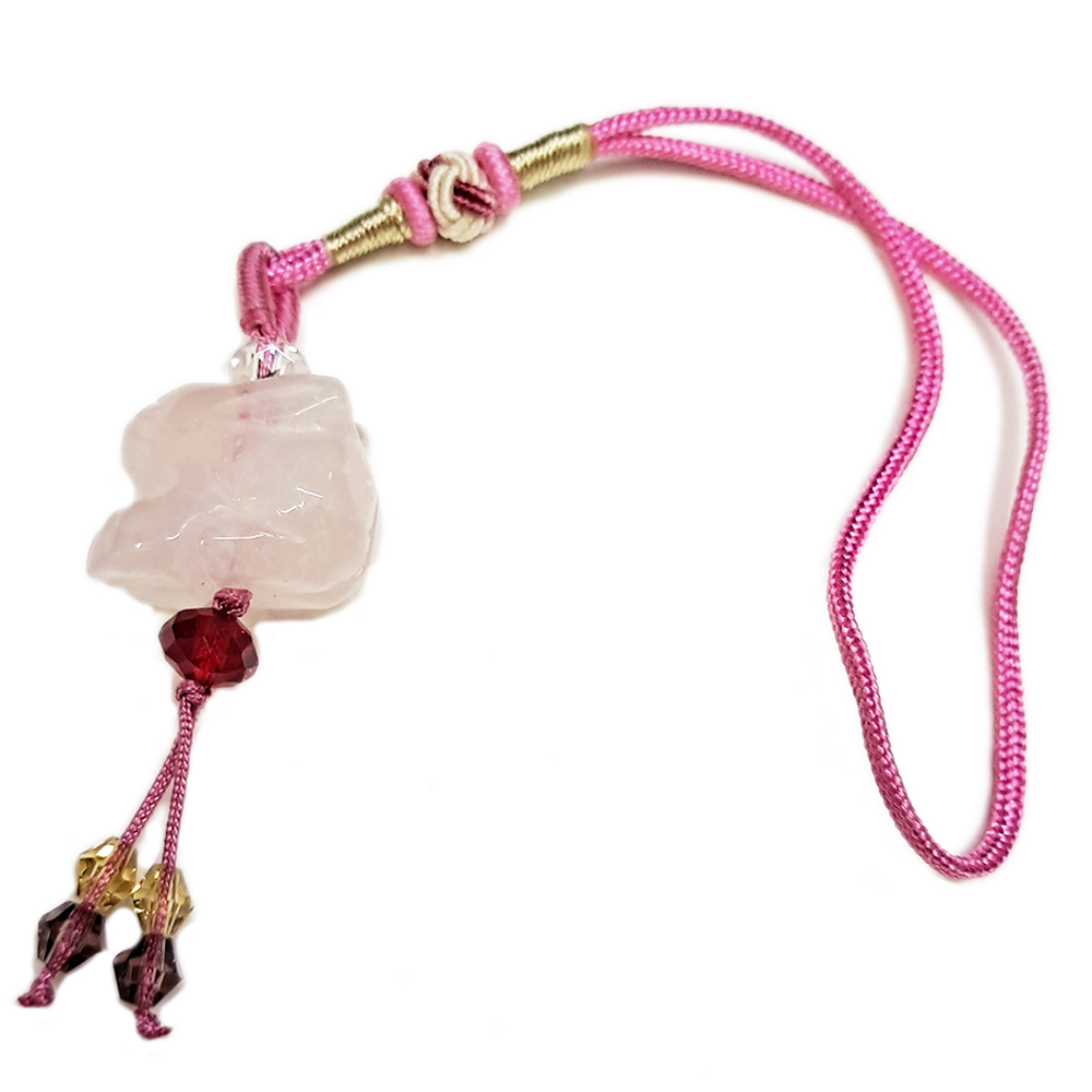 兔{粉晶}吊飾【十方】133835