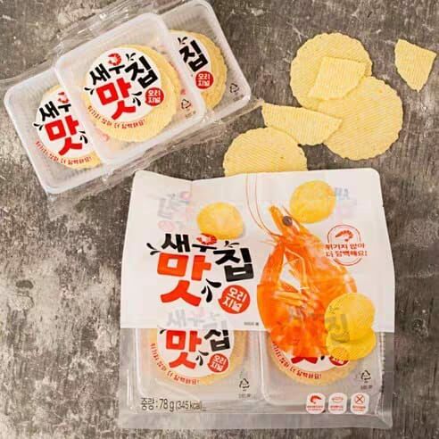 🇰🇷 韓國 非油炸超鮮原味蝦片 一袋6包 78g（K8 MA806）EXP : 2026年4月26日