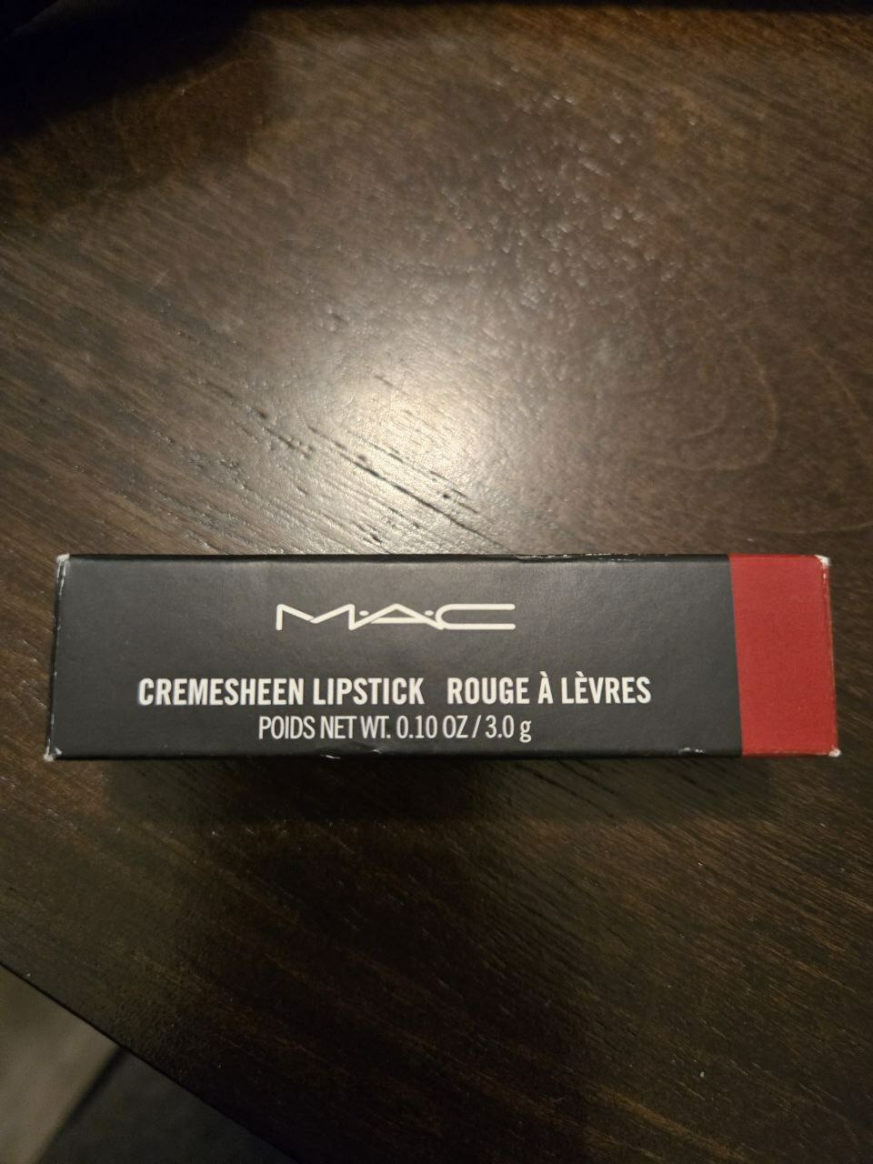 [S] BEAUTY MAC CREMESHEEN LIPSTICK ROUGE A LEVRES,RED 201, 773602166534 (SBU377)