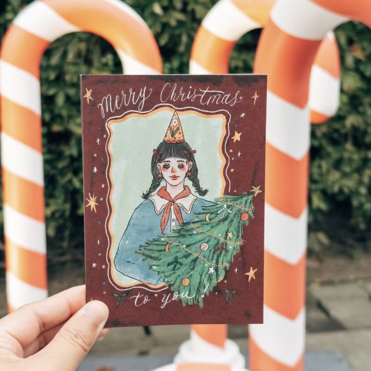 為你種一棵聖誕樹 聖誕卡 聖誕明信片｜甜蜜生活