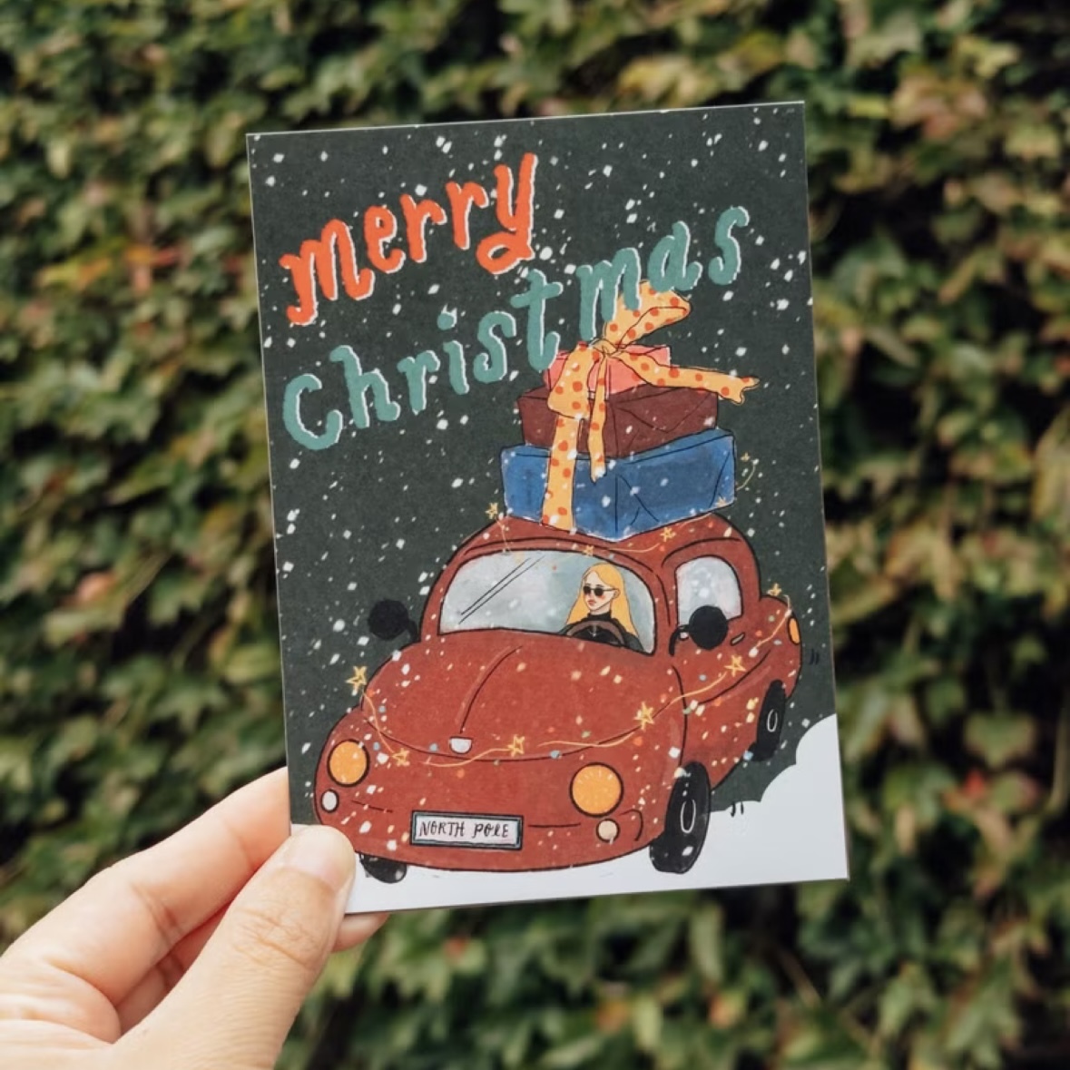 禮物專車 聖誕卡 聖誕明信片｜甜蜜生活