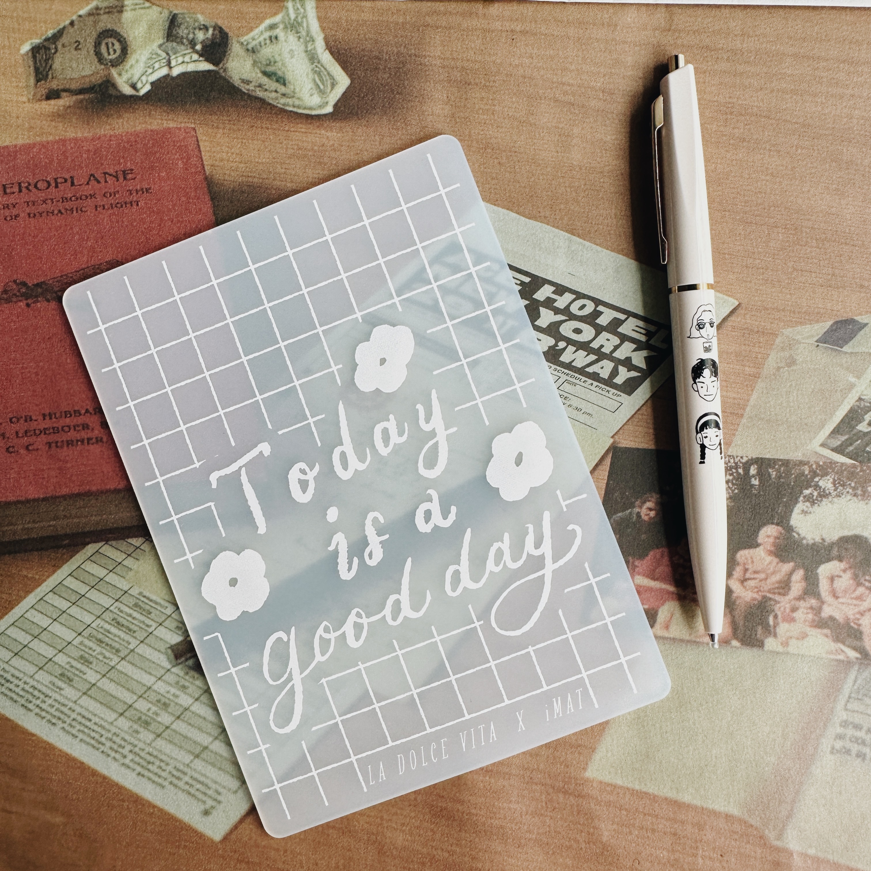 美好日子 霧透白印章墊｜甜蜜生活