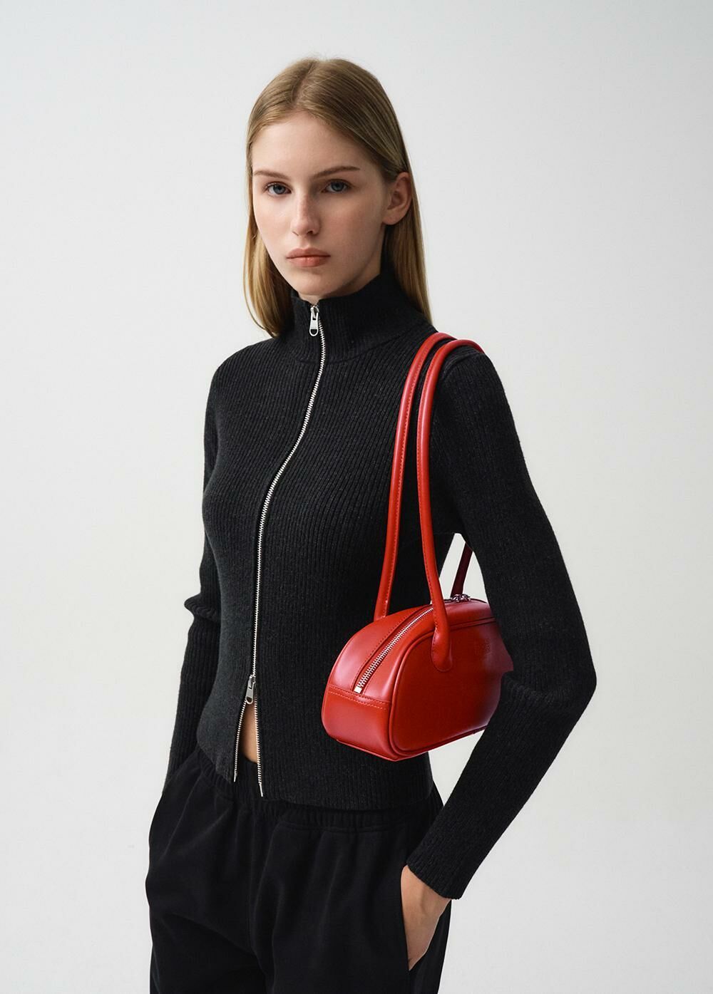【MARITHEFRANCOISGIRBAUD】 CLASSIC LOGO BOWLING BAG Classic Logo Bowling Bag