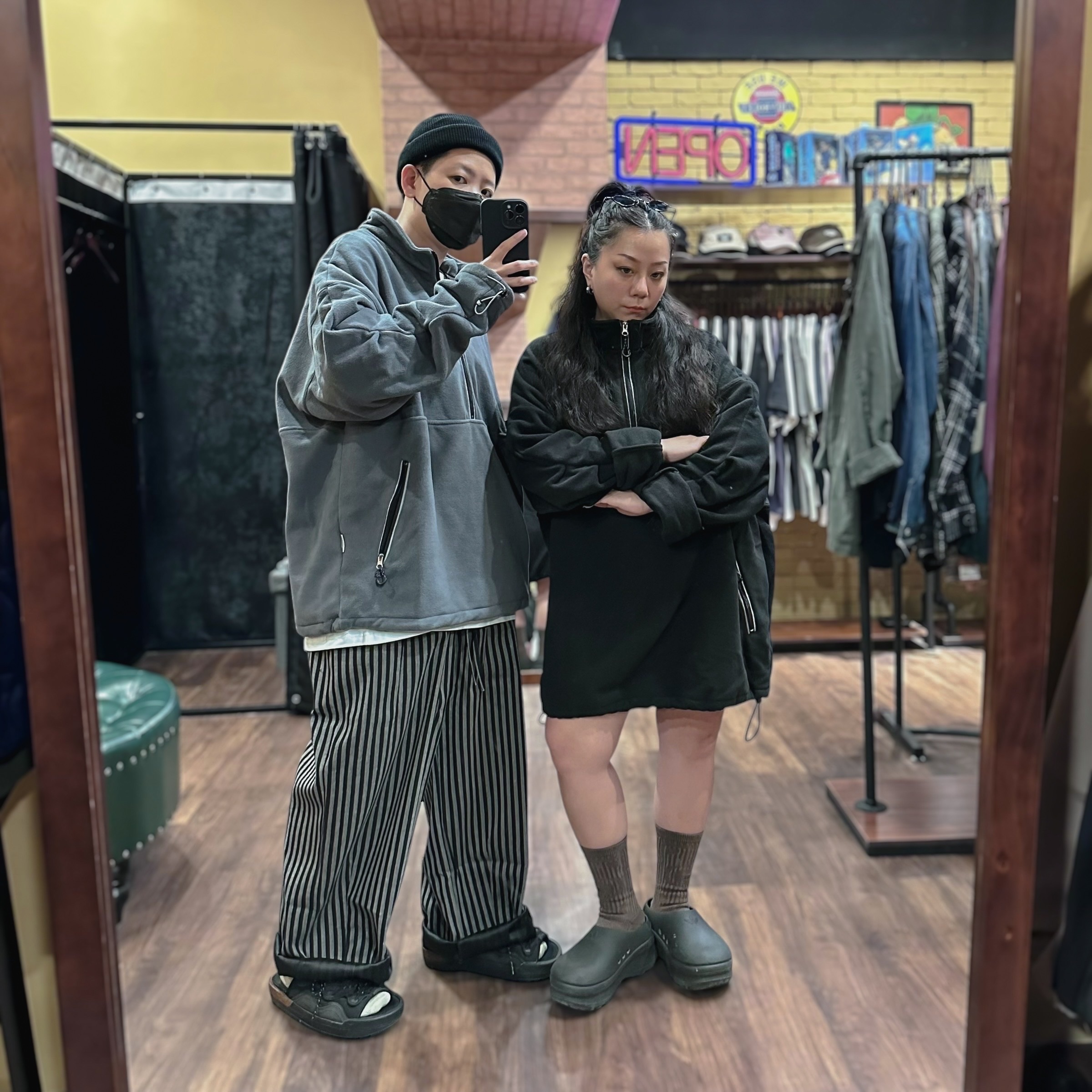 日系搖粒絨休閒POLO衫