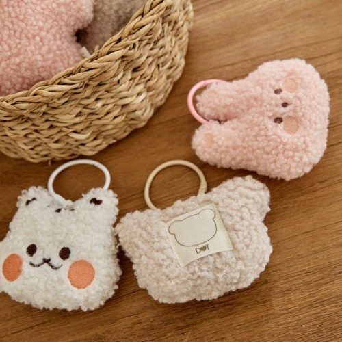 Fluffy可愛咩咩系列-圓圓臉玩偶鑰匙圈