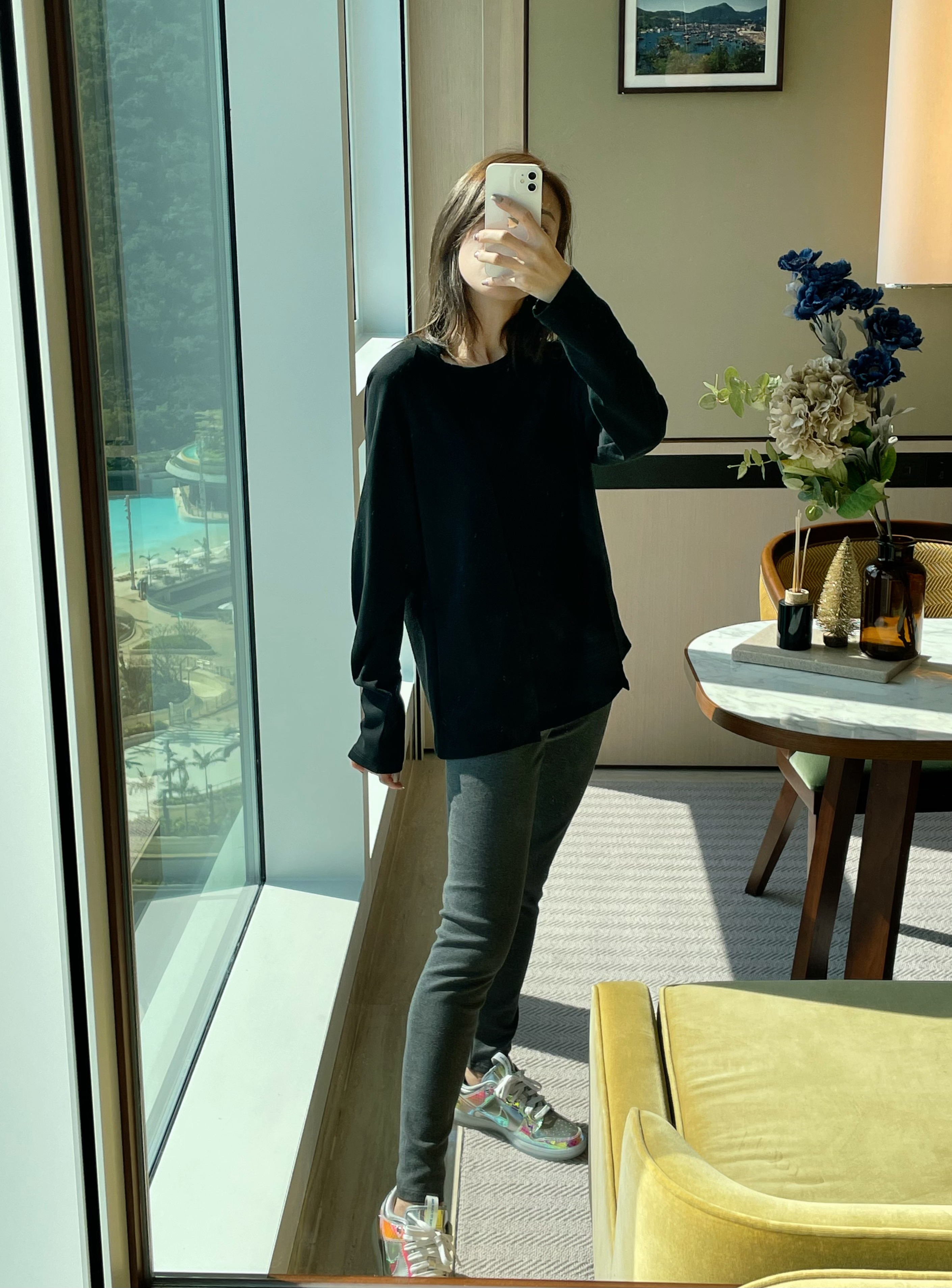 Cotton-Blend Elasticity Leggings_PT2311L11