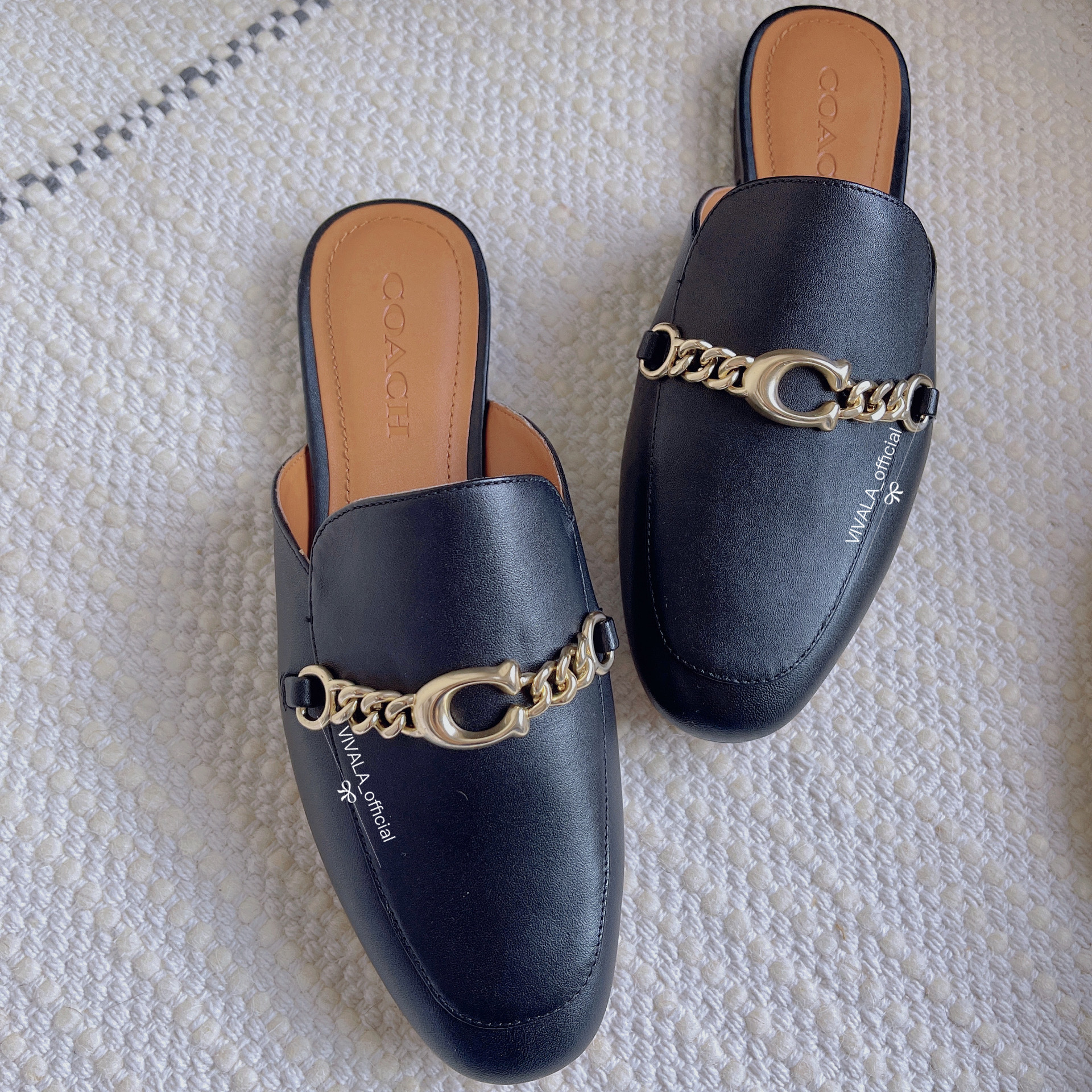 Coach - Sofi 平底半拖皮鞋 (FG4186)