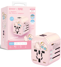 XPower TA3 x 罐頭豬LuLu🐷 20W TYPE-C快充旅行充電轉插 JY-303S-PD-L1