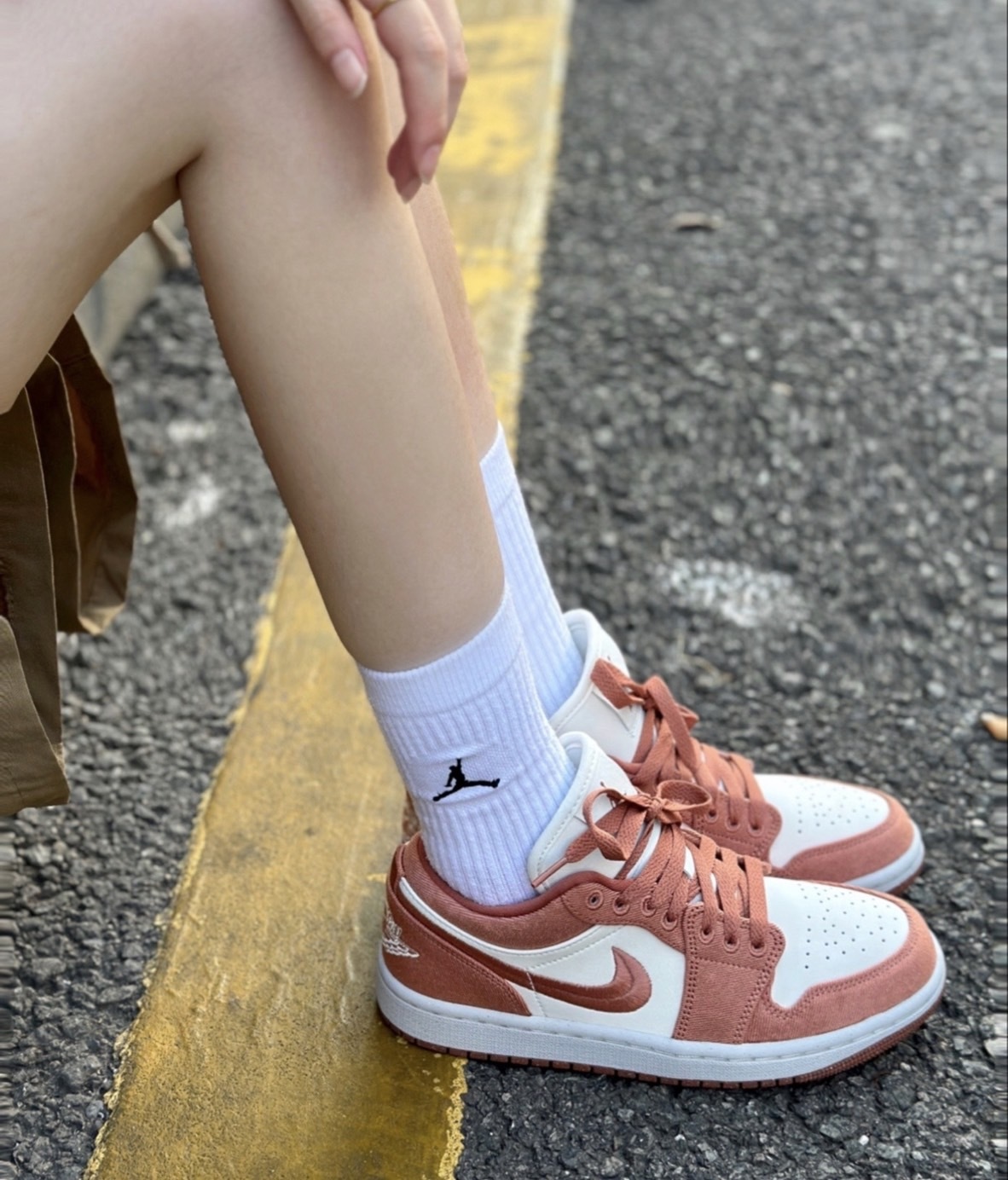 預購 NIKE Air Jordan 1 Low Canvas 蜜桃