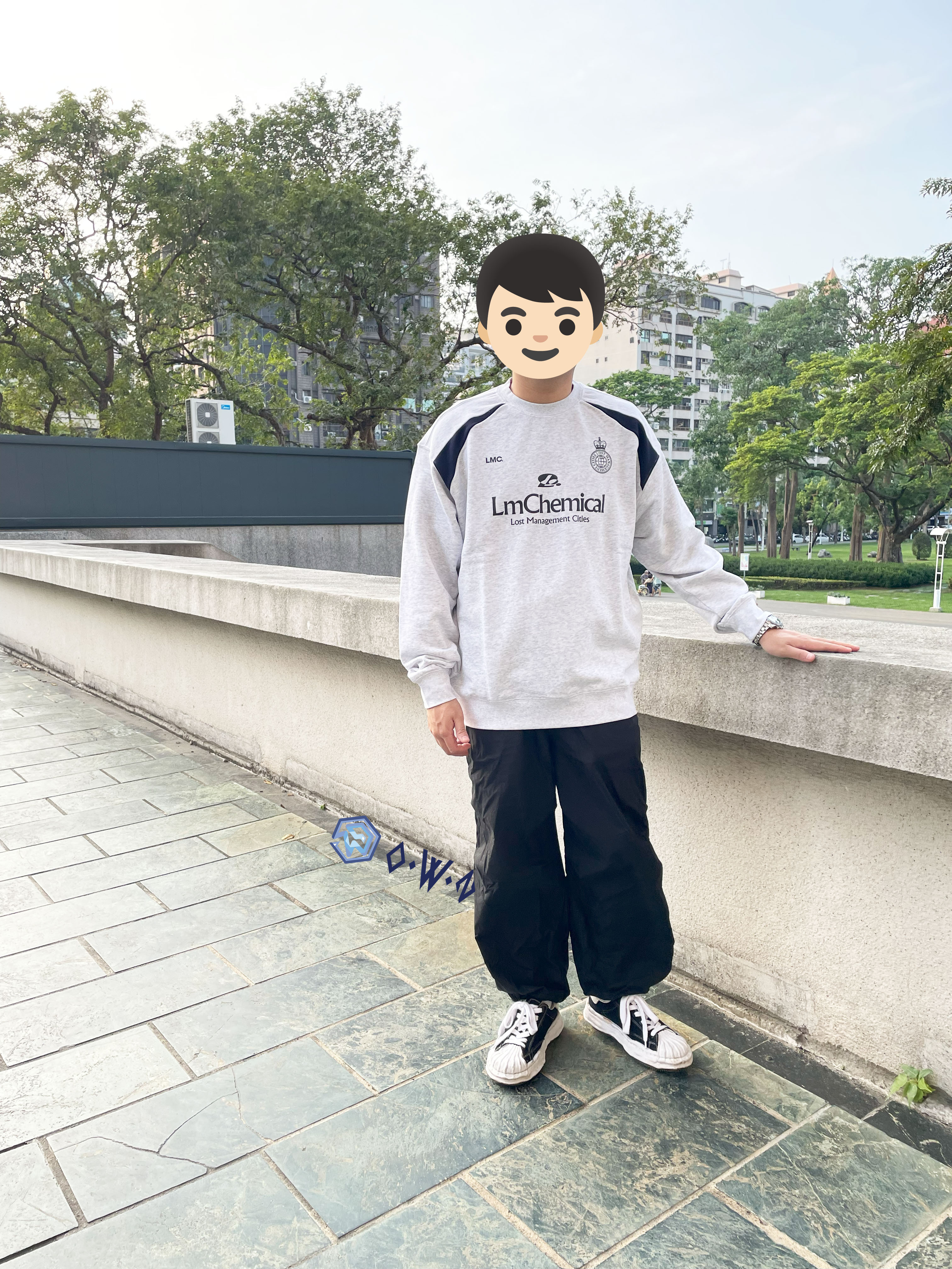 【OWN】LMC 厚磅 長袖 衛衣 賽車 秋冬服飾 不分男女 白灰 深藍 0LM24SSW003NVY 0LM24SSW003LHG