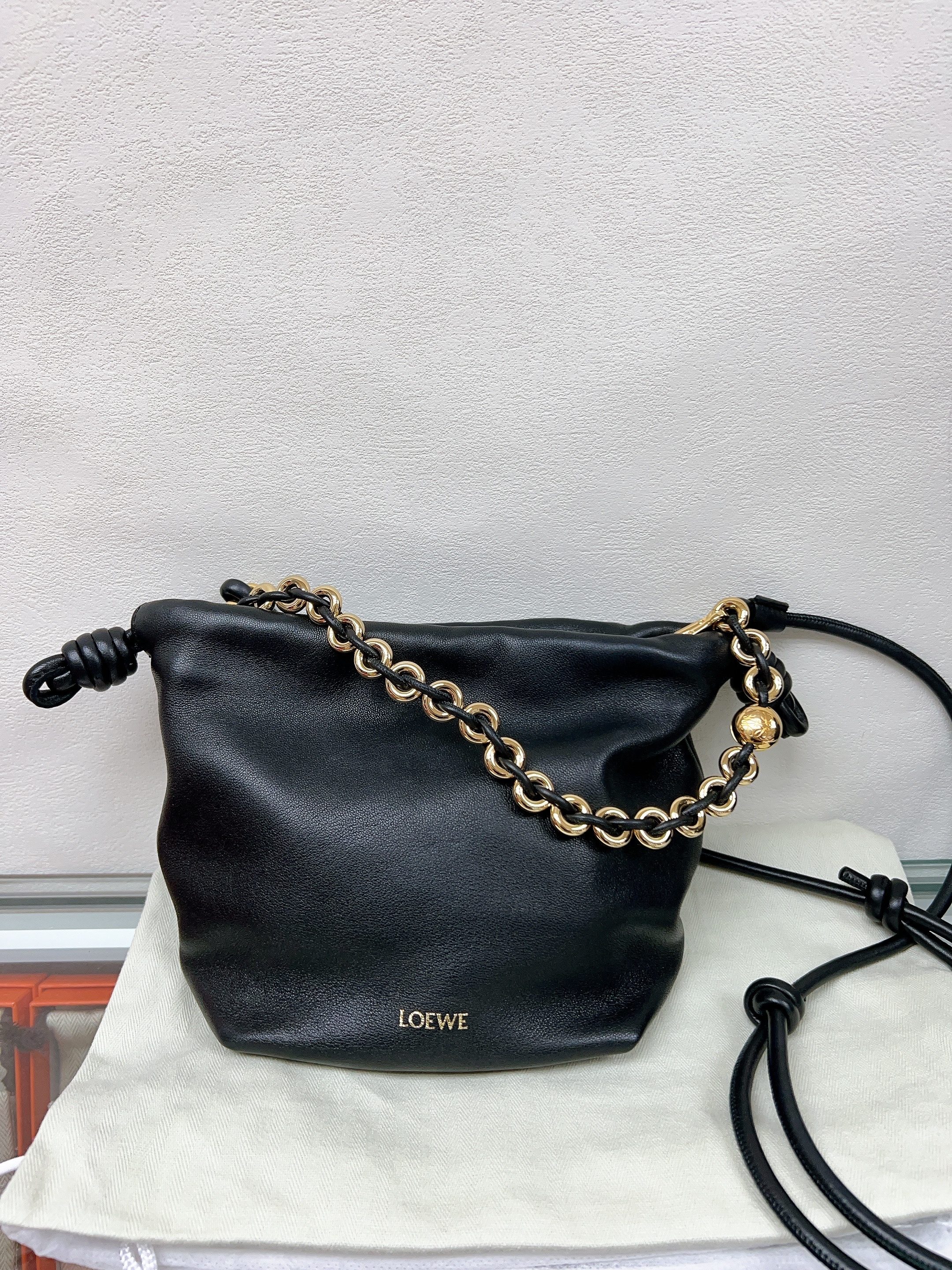 Loewe flamenco black mini